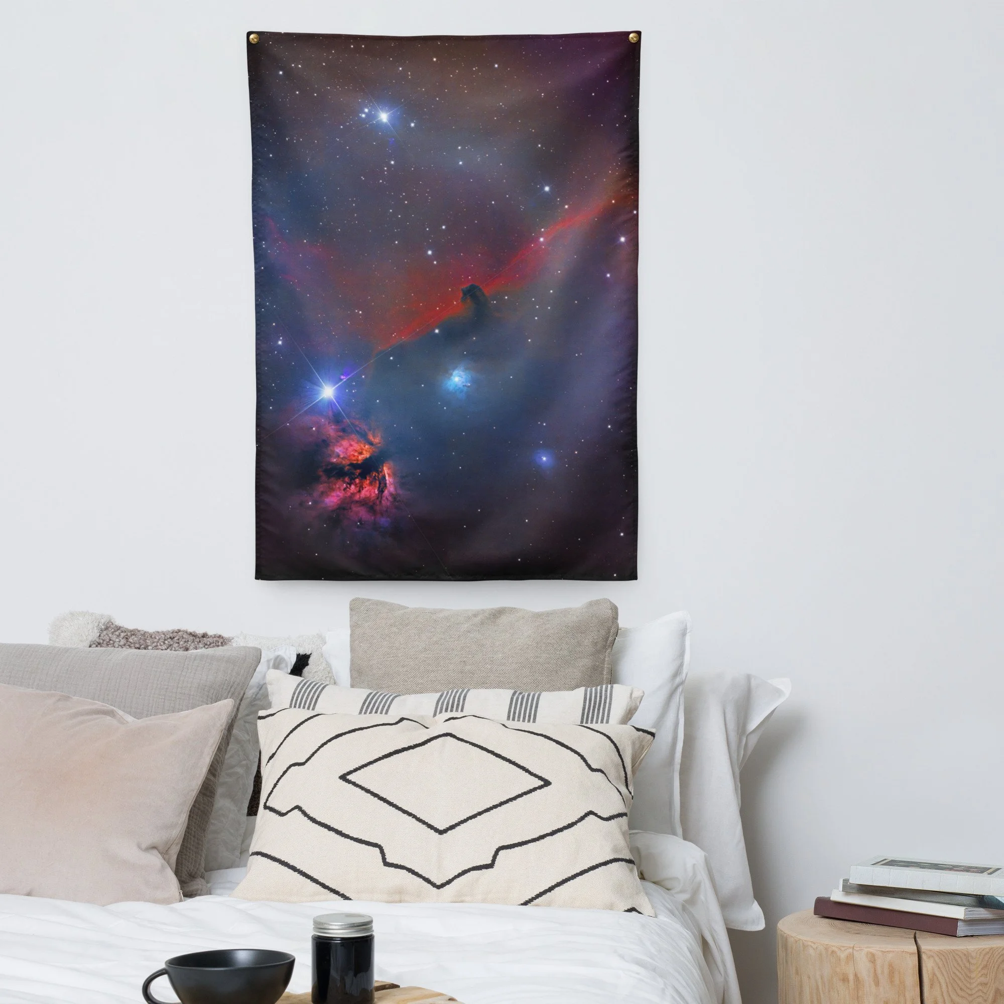 Horse Head Nebula astrophotography printed on fabric wall tapestry — High Space Man