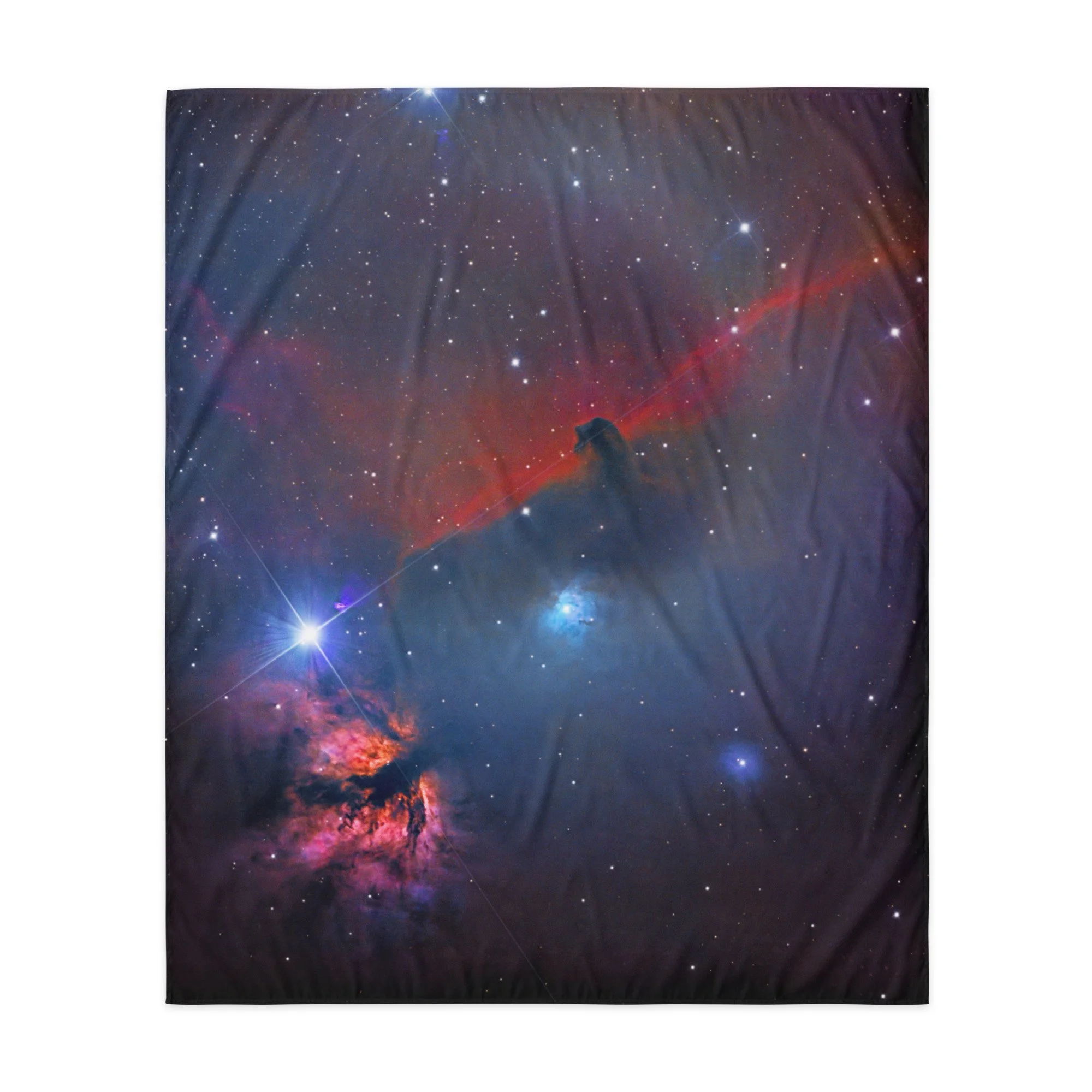 Horse Head Nebula astrophotography printed on fabric wall tapestry — High Space Man