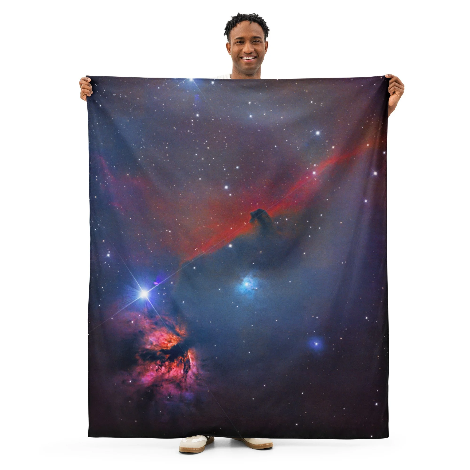 Horse Head Nebula astrophotography printed on fabric wall tapestry — High Space Man