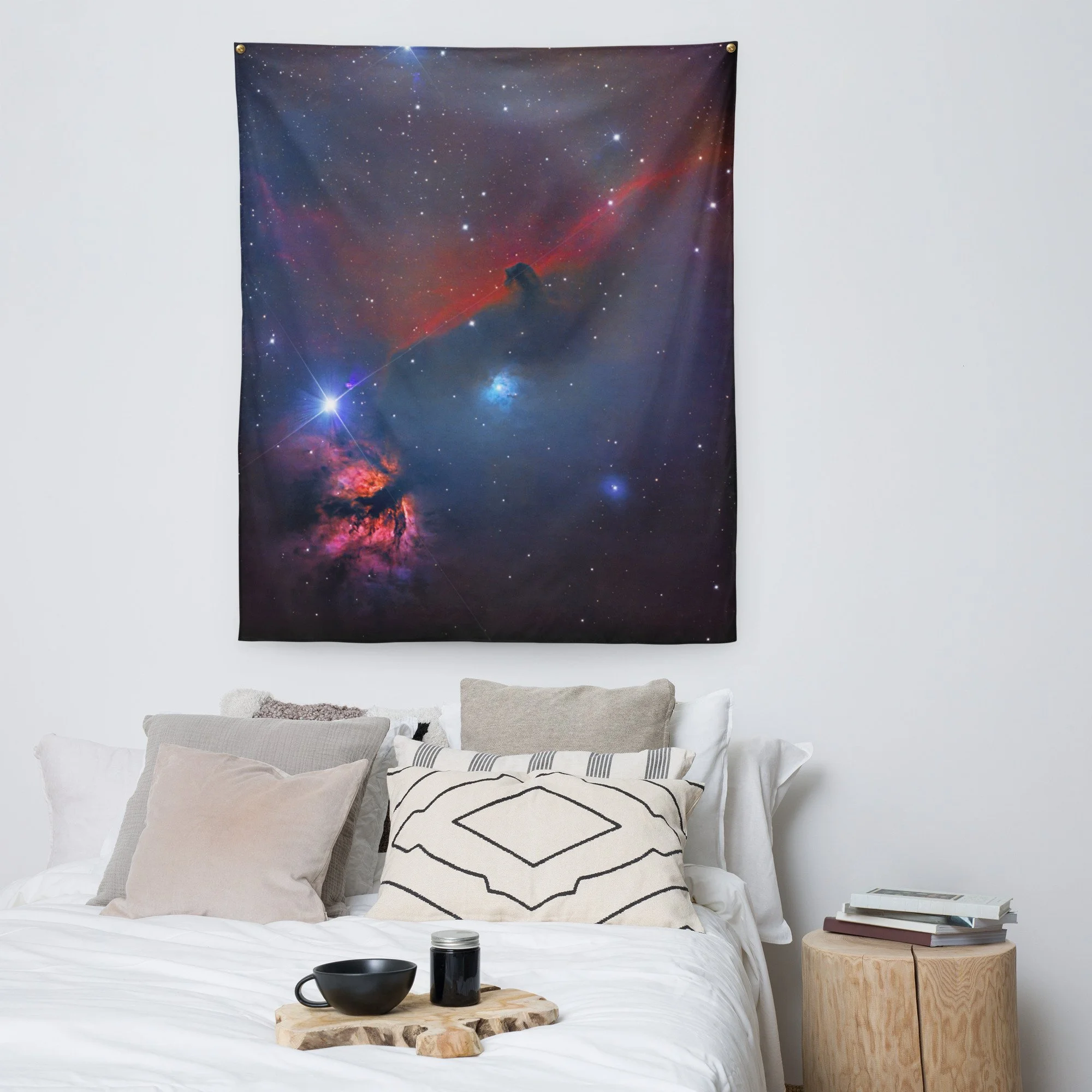Horse Head Nebula astrophotography printed on fabric wall tapestry — High Space Man