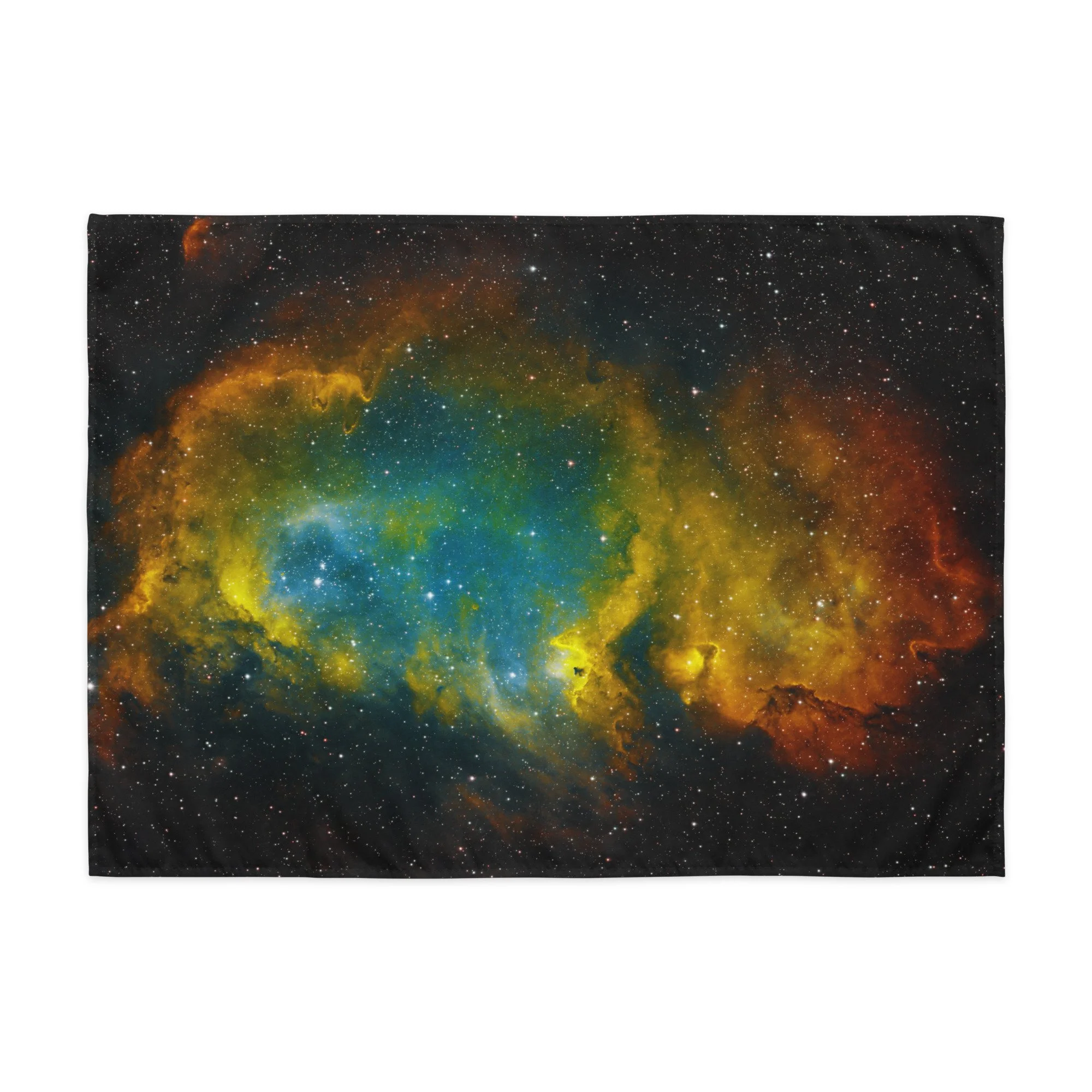 Soul Nebula astrophotography printed on fabric wall tapestry — High Space Man