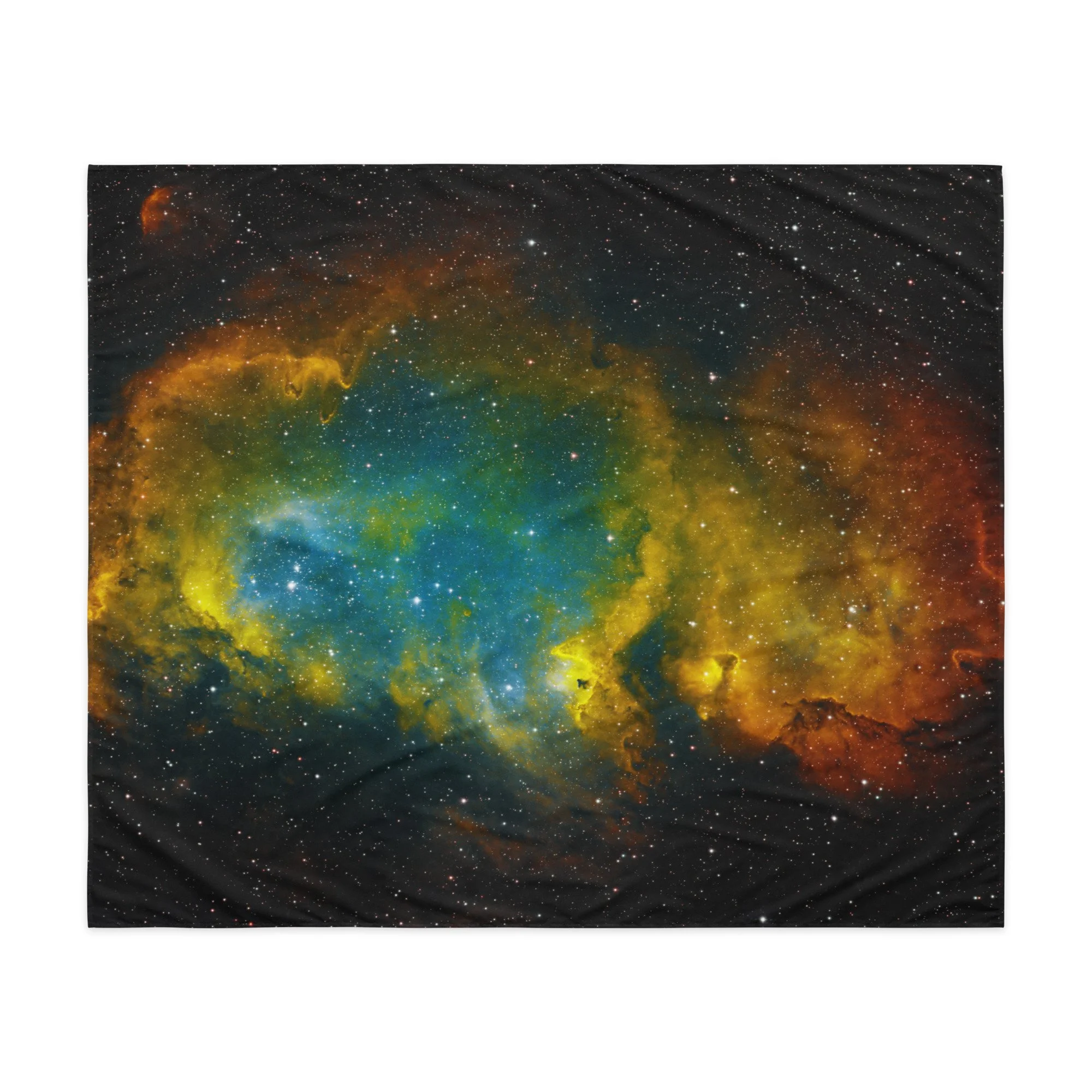 Soul Nebula astrophotography printed on fabric wall tapestry — High Space Man