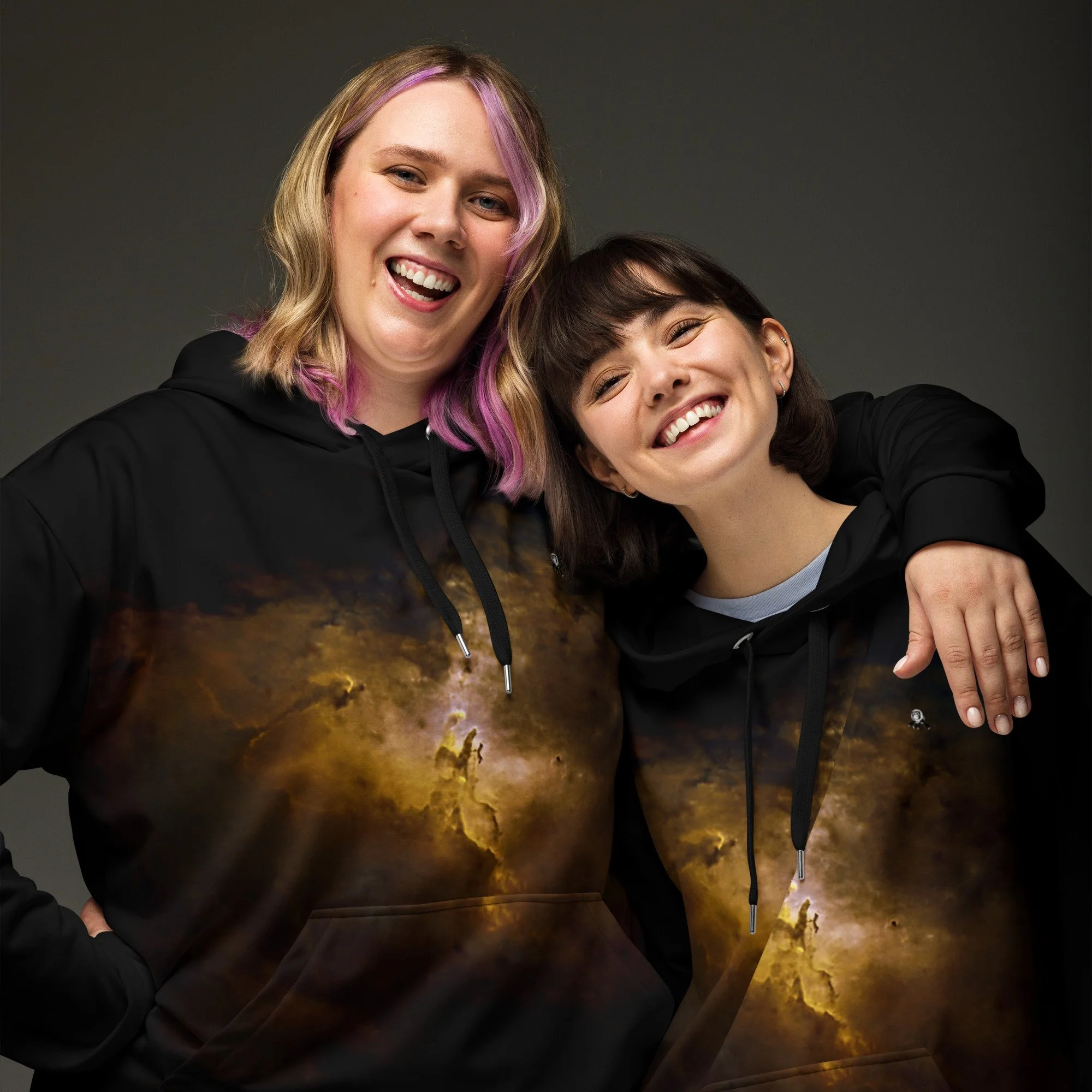 Pillars of Creation Eagle Nebula printed on unisex hoodie — High Space Man