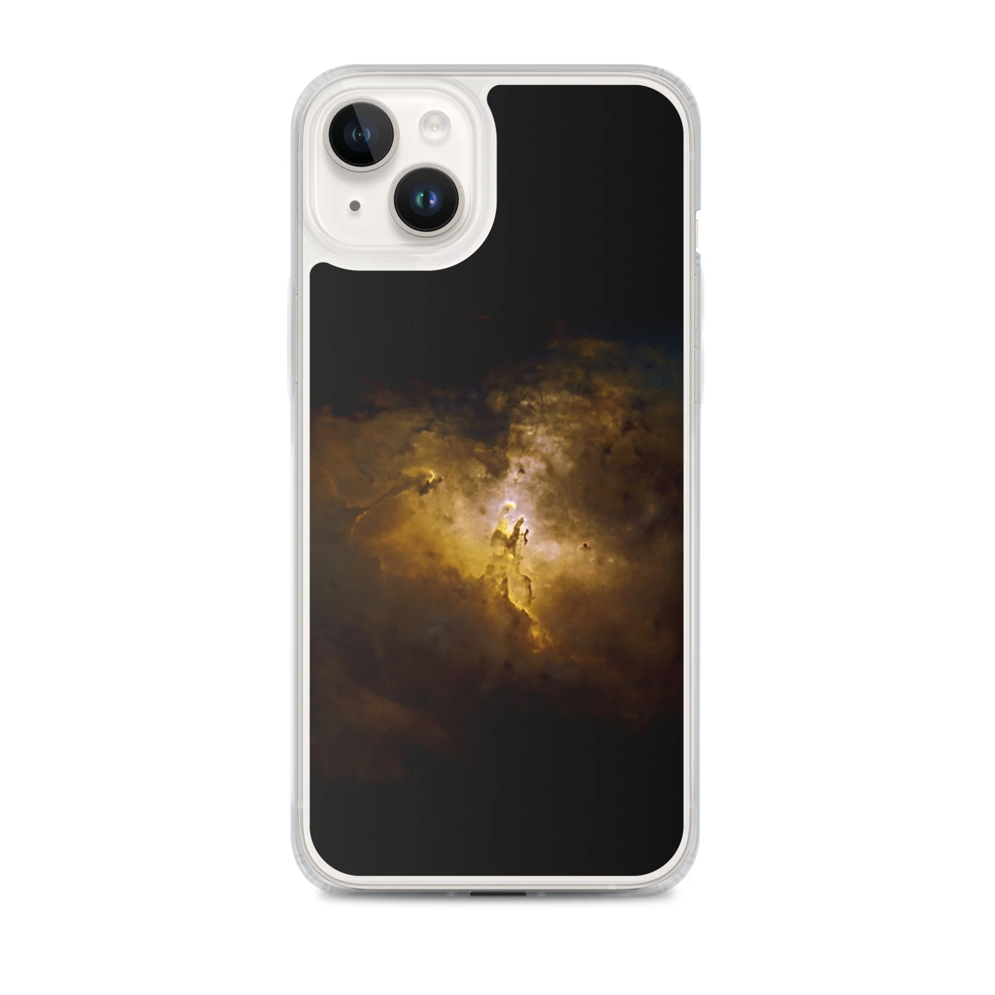 Pillars of Creation Eagle Nebula printed on MagSafe clear iPhone case — High Space Man