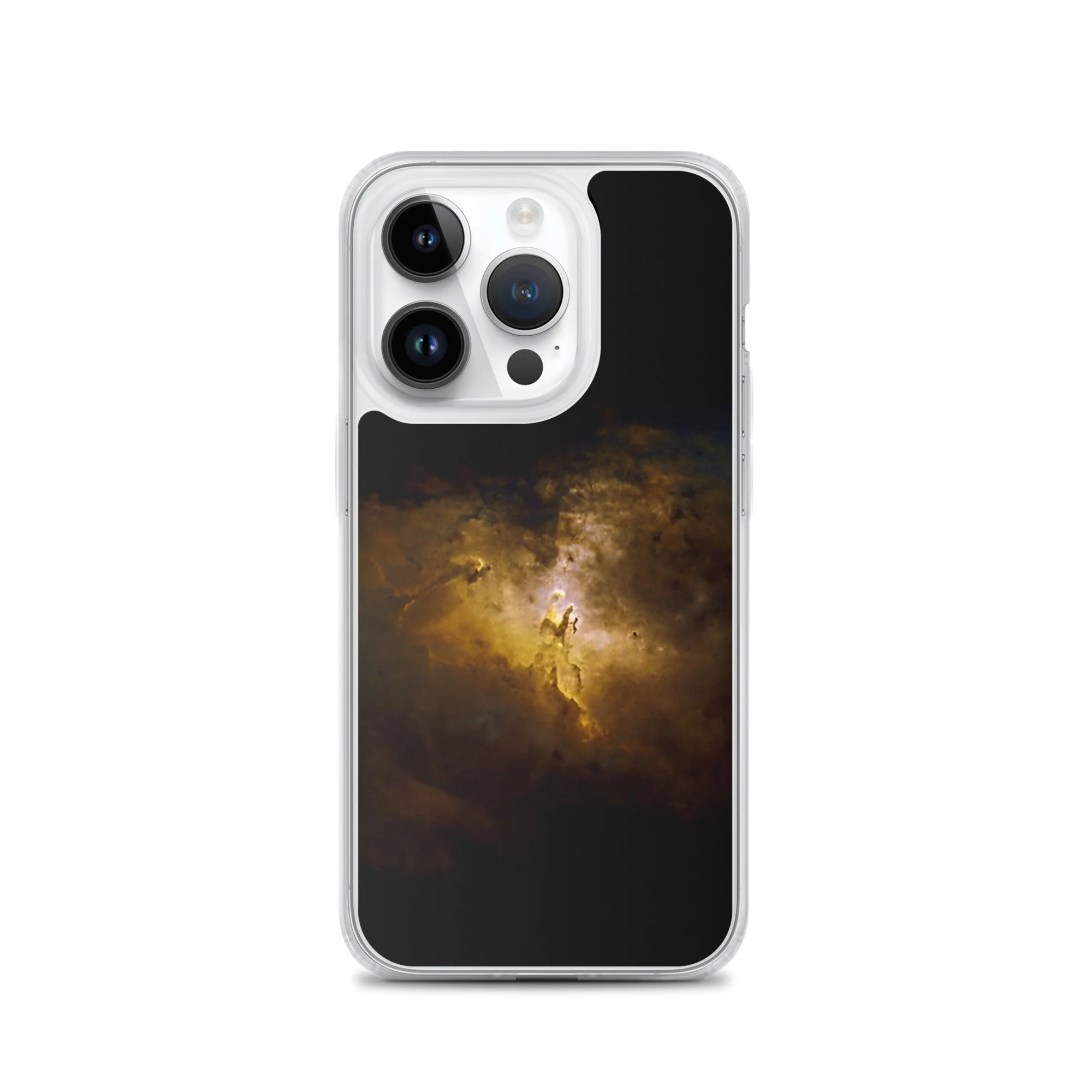 Pillars of Creation Eagle Nebula printed on MagSafe clear iPhone case — High Space Man