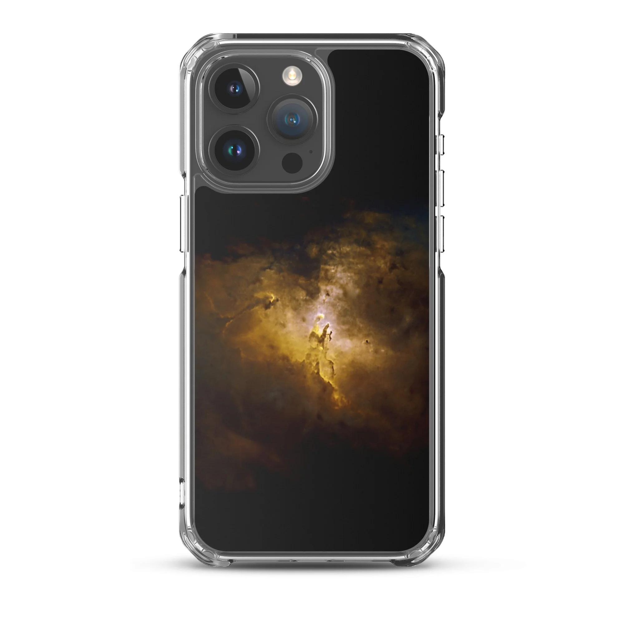 Pillars of Creation Eagle Nebula printed on MagSafe clear iPhone case — High Space Man
