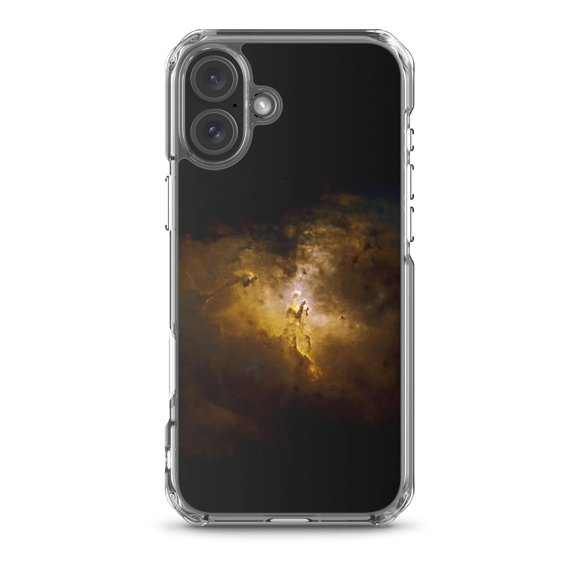 Pillars of Creation Eagle Nebula printed on MagSafe clear iPhone case — High Space Man