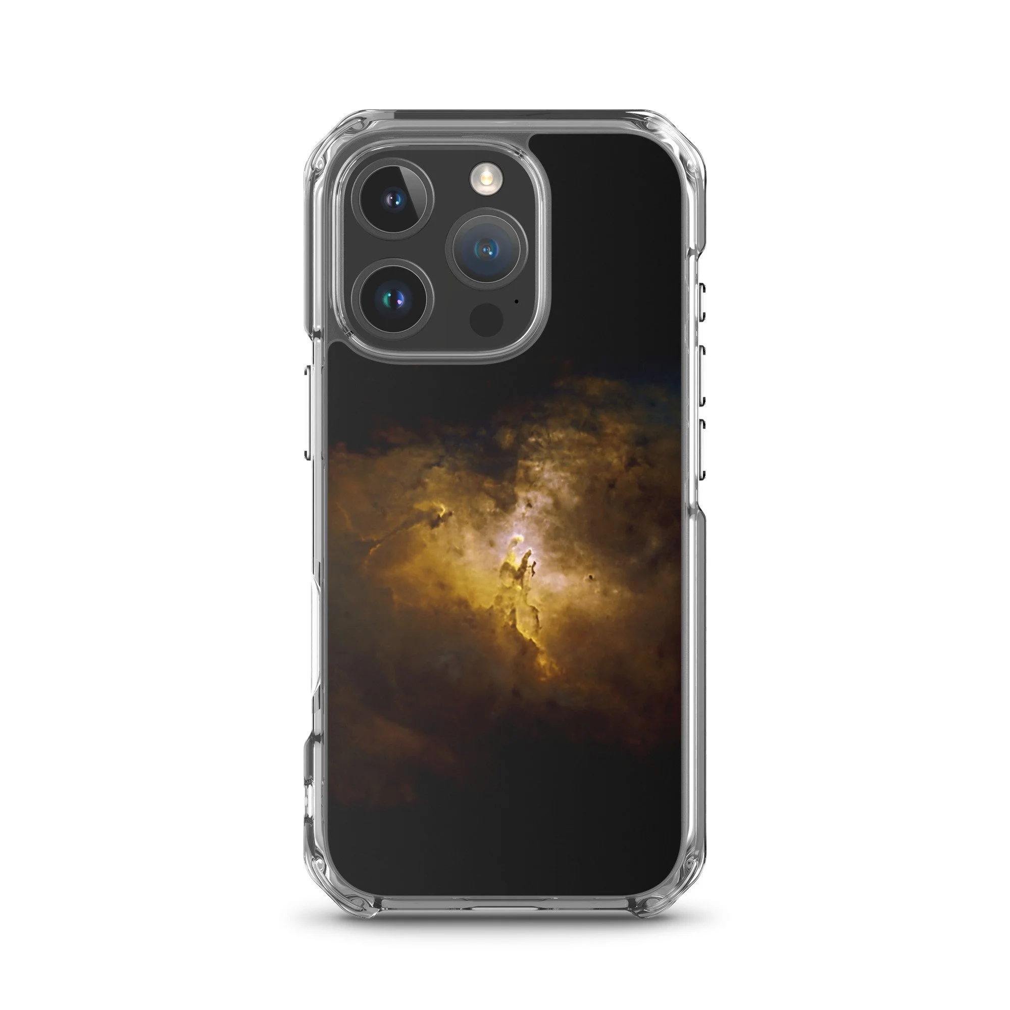 Pillars of Creation Eagle Nebula printed on MagSafe clear iPhone case — High Space Man