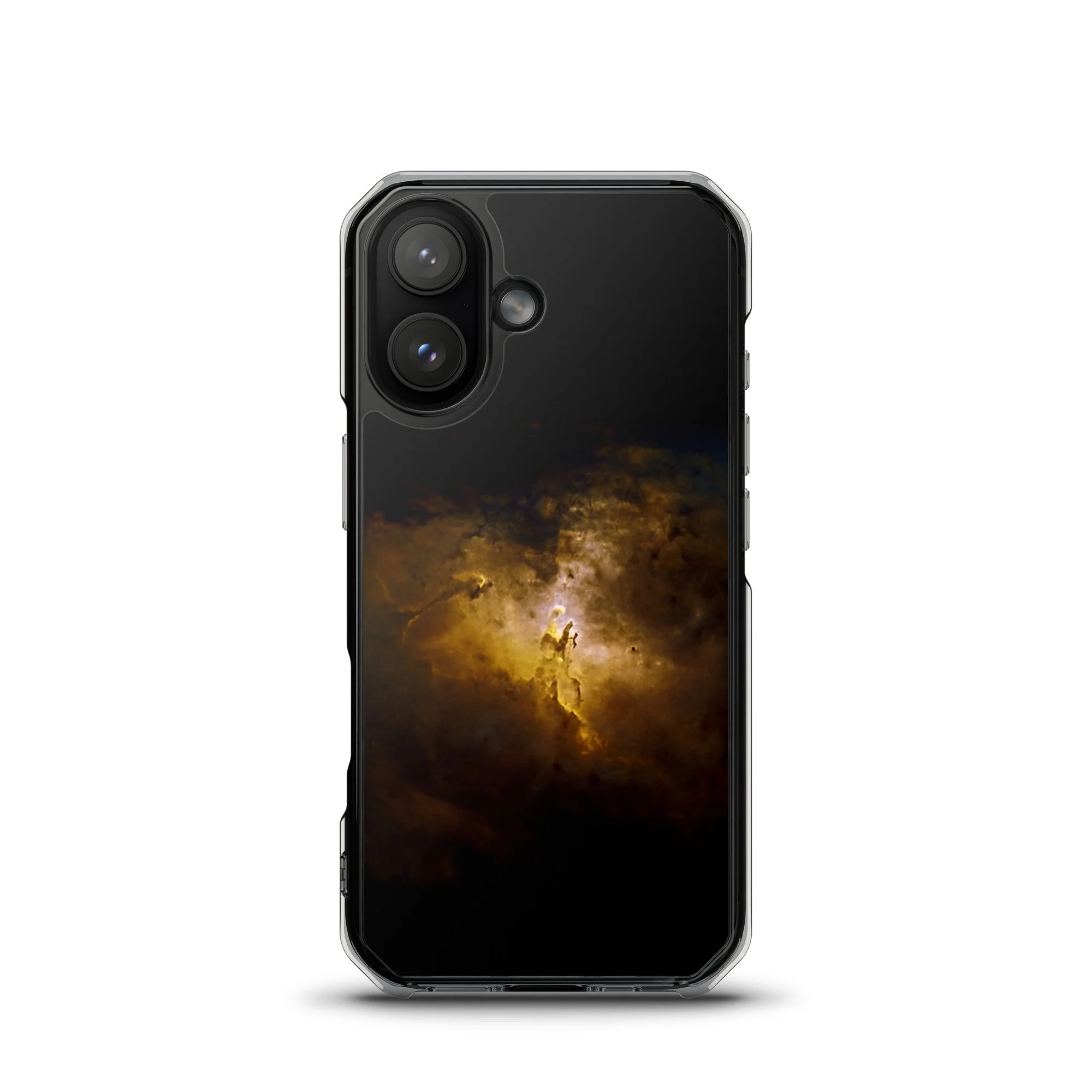 Pillars of Creation Eagle Nebula printed on MagSafe clear iPhone case — High Space Man