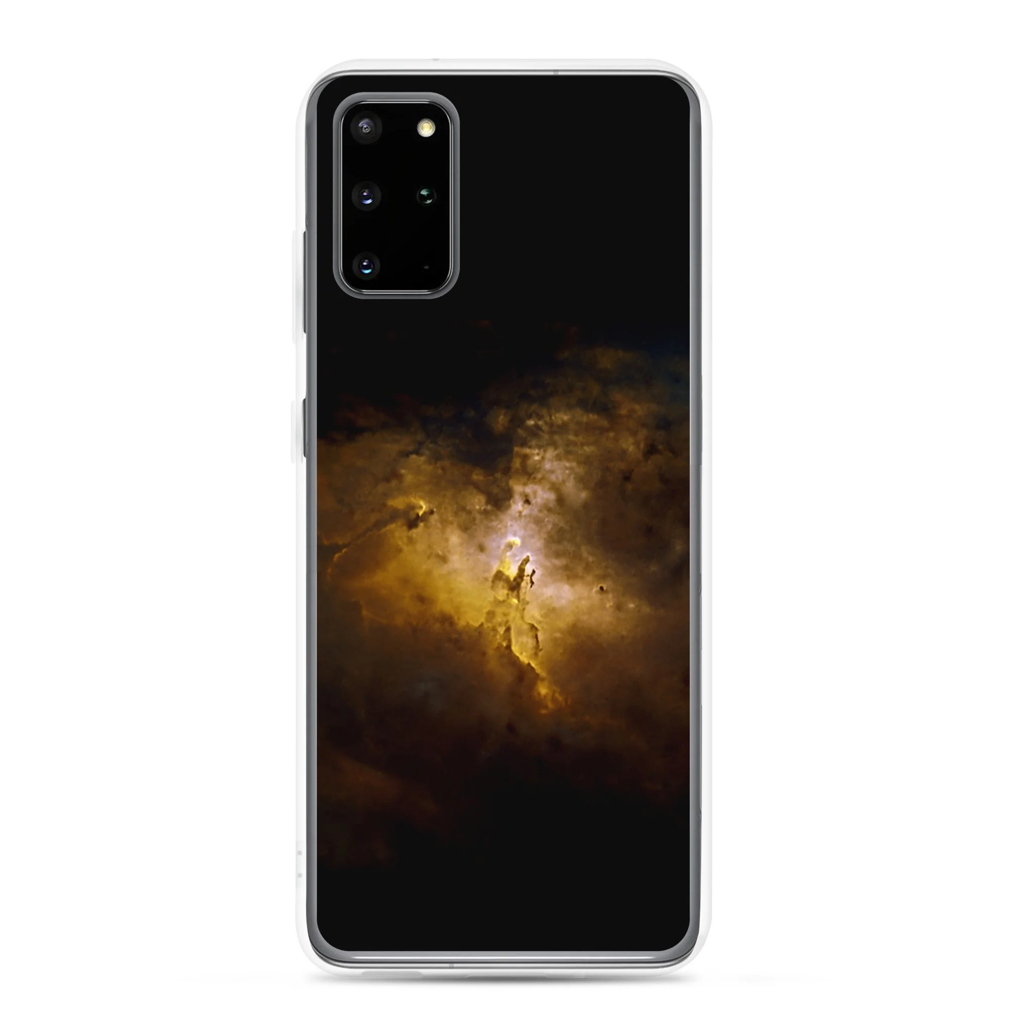 Pillars of Creation Eagle Nebula printed on clear Samsung Galaxy case — High Space Man