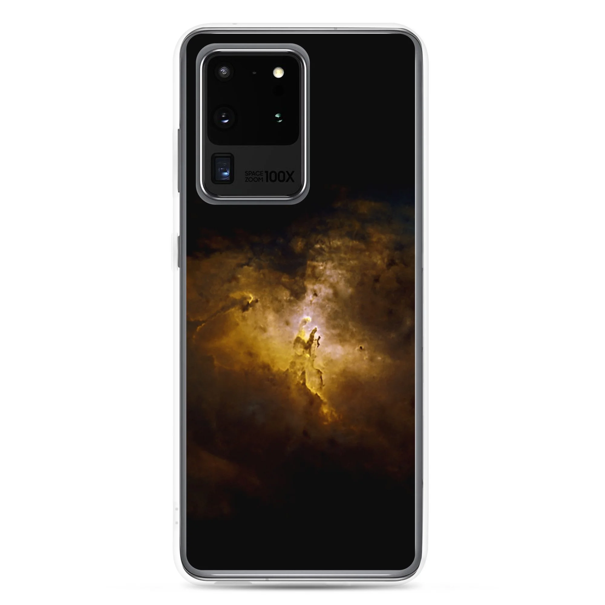 Pillars of Creation Eagle Nebula printed on clear Samsung Galaxy case — High Space Man