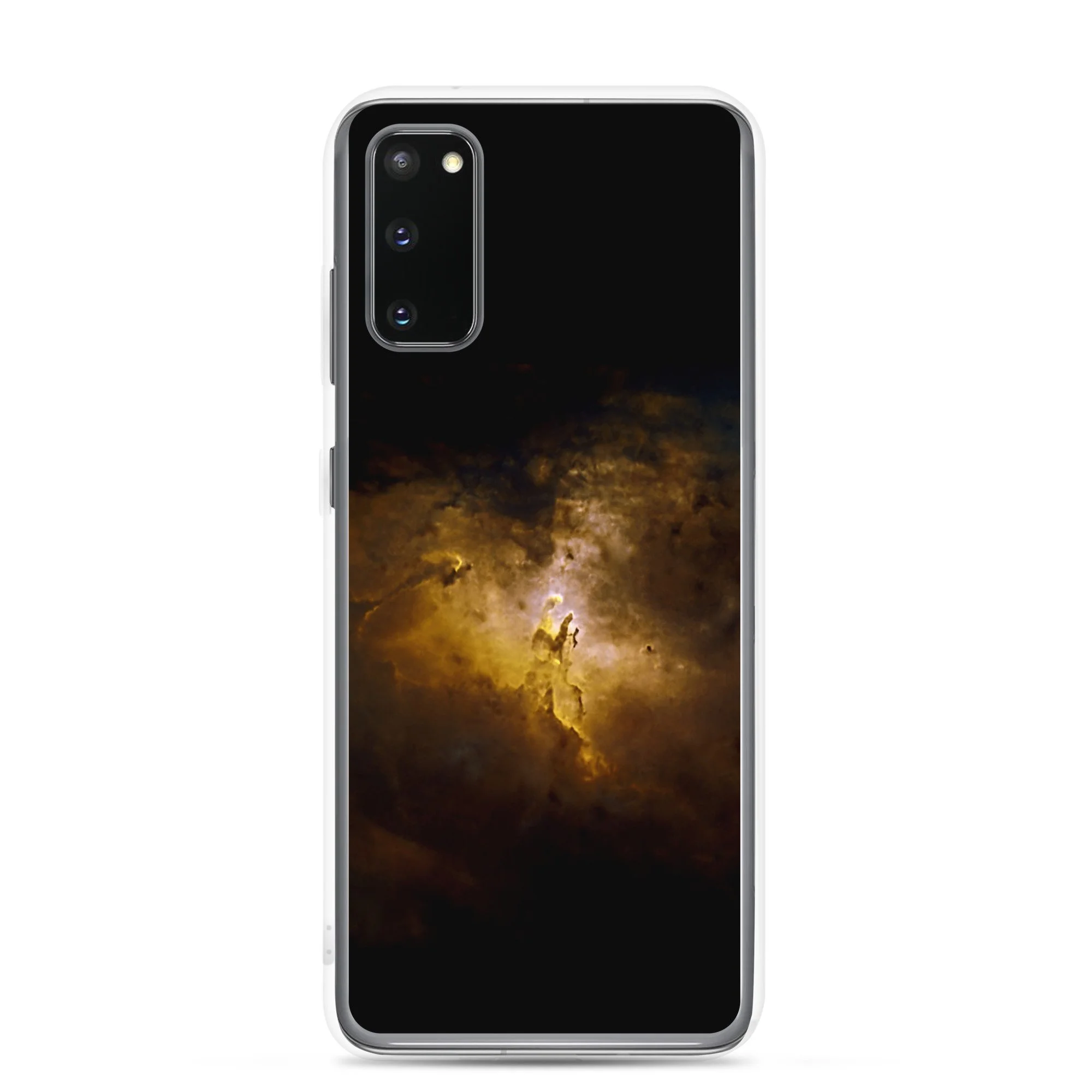 Pillars of Creation Eagle Nebula printed on clear Samsung Galaxy case — High Space Man