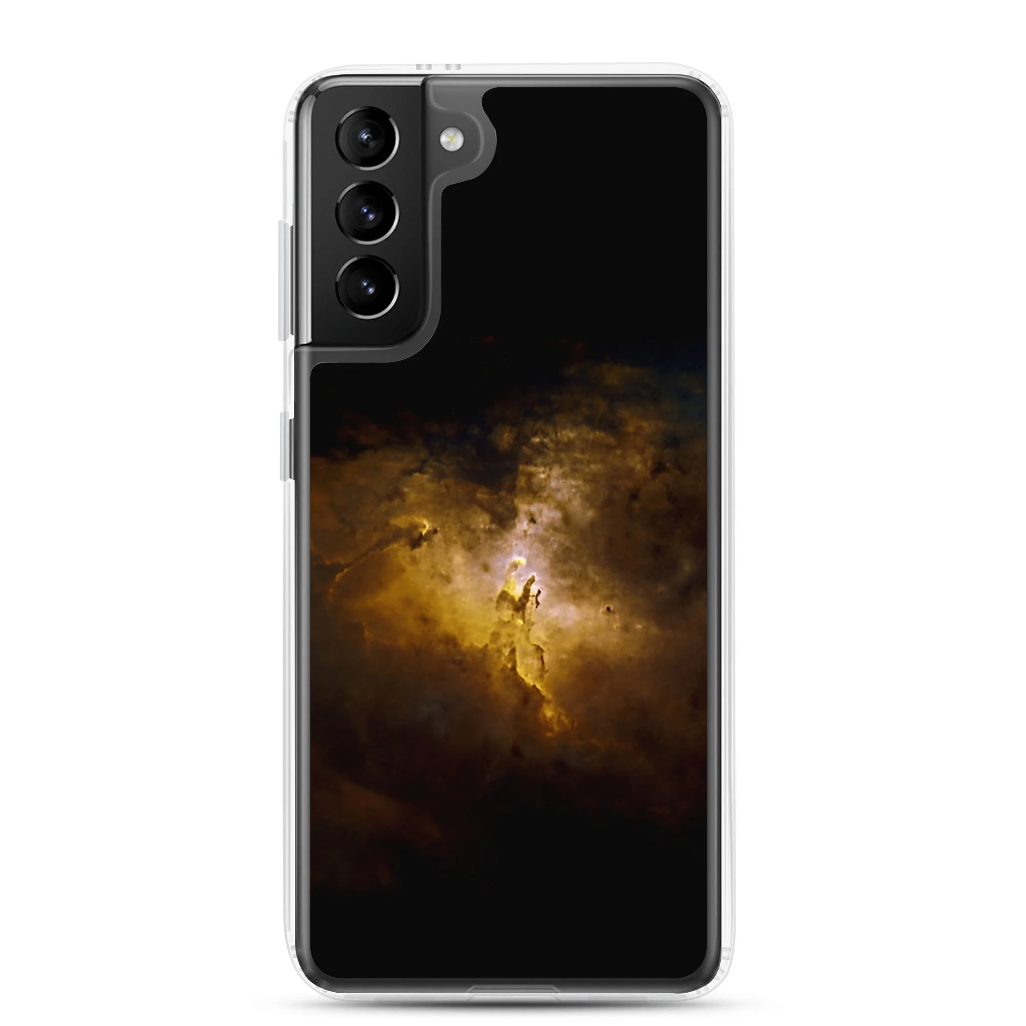 Pillars of Creation Eagle Nebula printed on clear Samsung Galaxy case — High Space Man