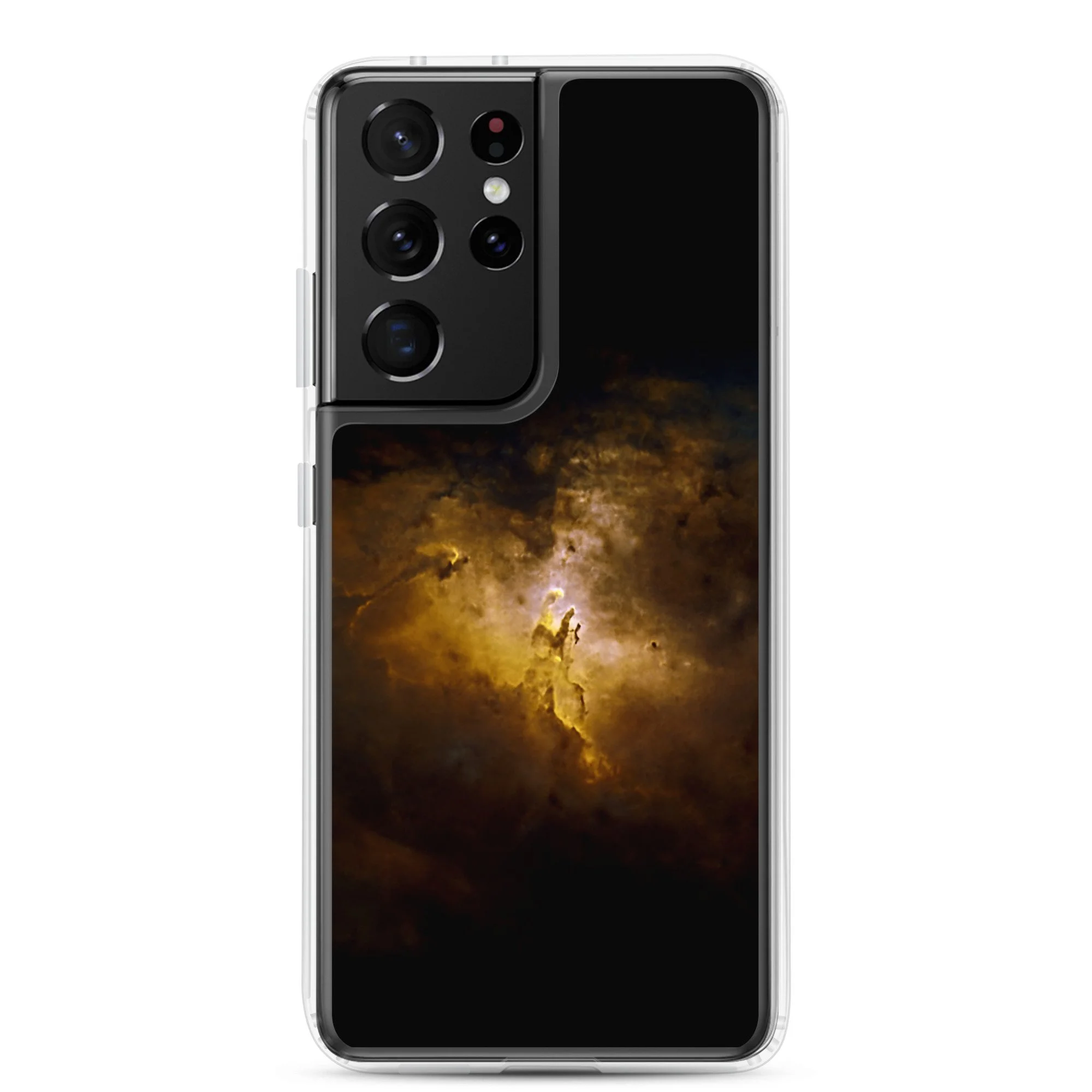 Pillars of Creation Eagle Nebula printed on clear Samsung Galaxy case — High Space Man