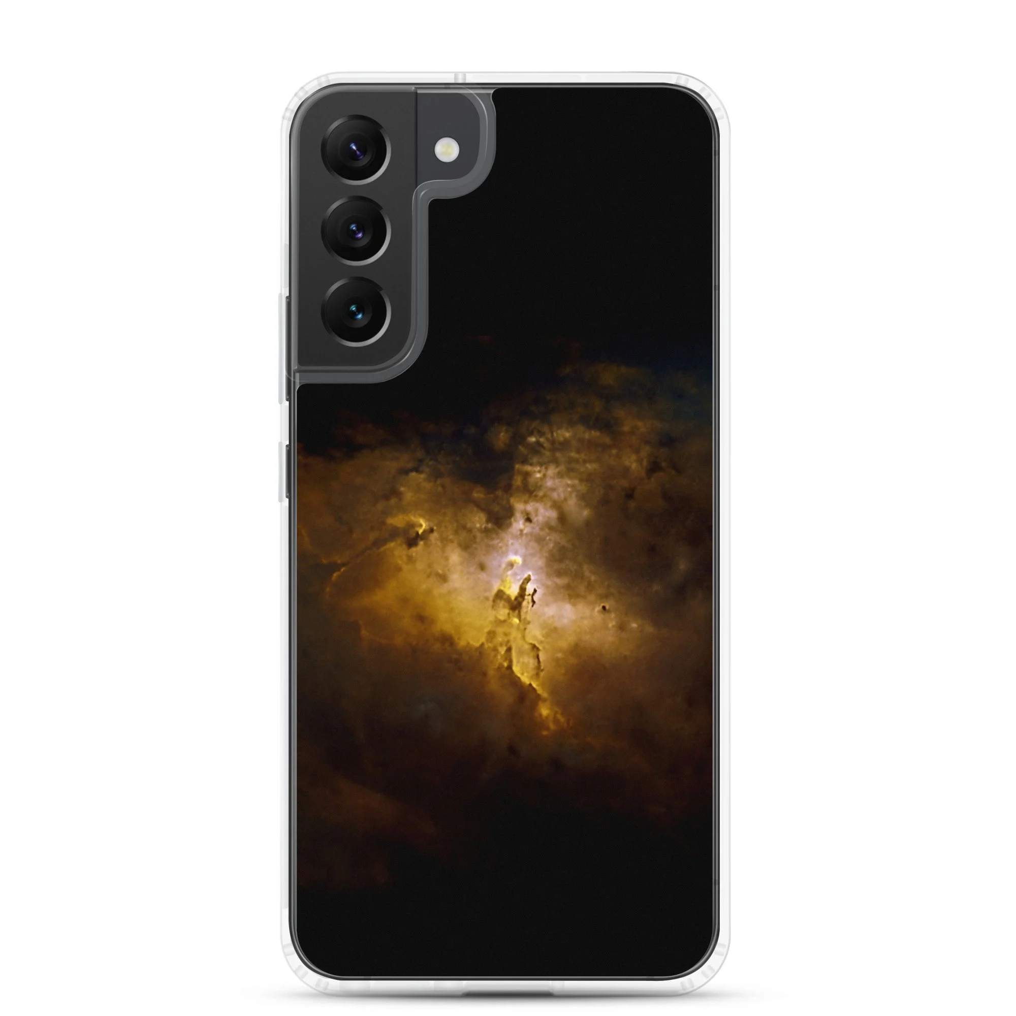 Pillars of Creation Eagle Nebula printed on clear Samsung Galaxy case — High Space Man
