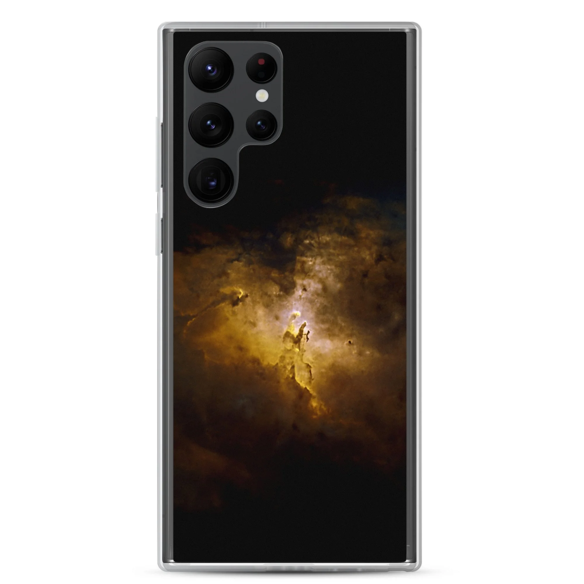 Pillars of Creation Eagle Nebula printed on clear Samsung Galaxy case — High Space Man