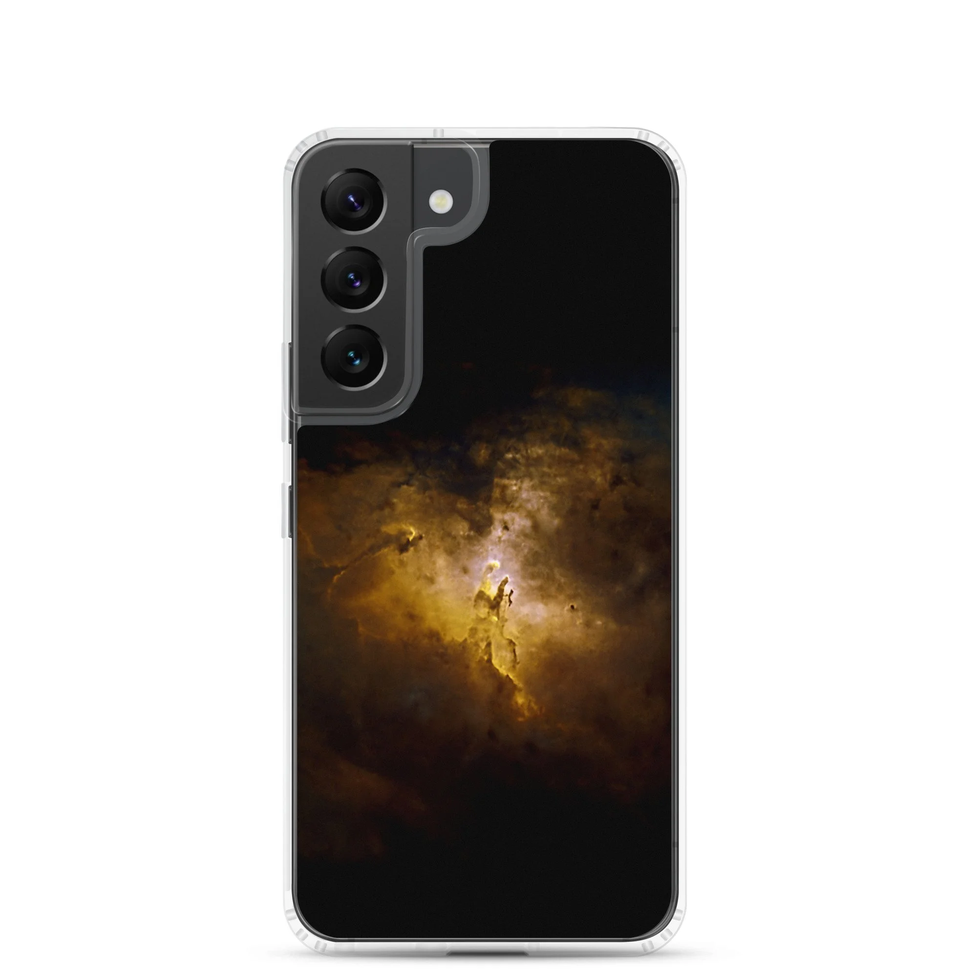 Pillars of Creation Eagle Nebula printed on clear Samsung Galaxy case — High Space Man