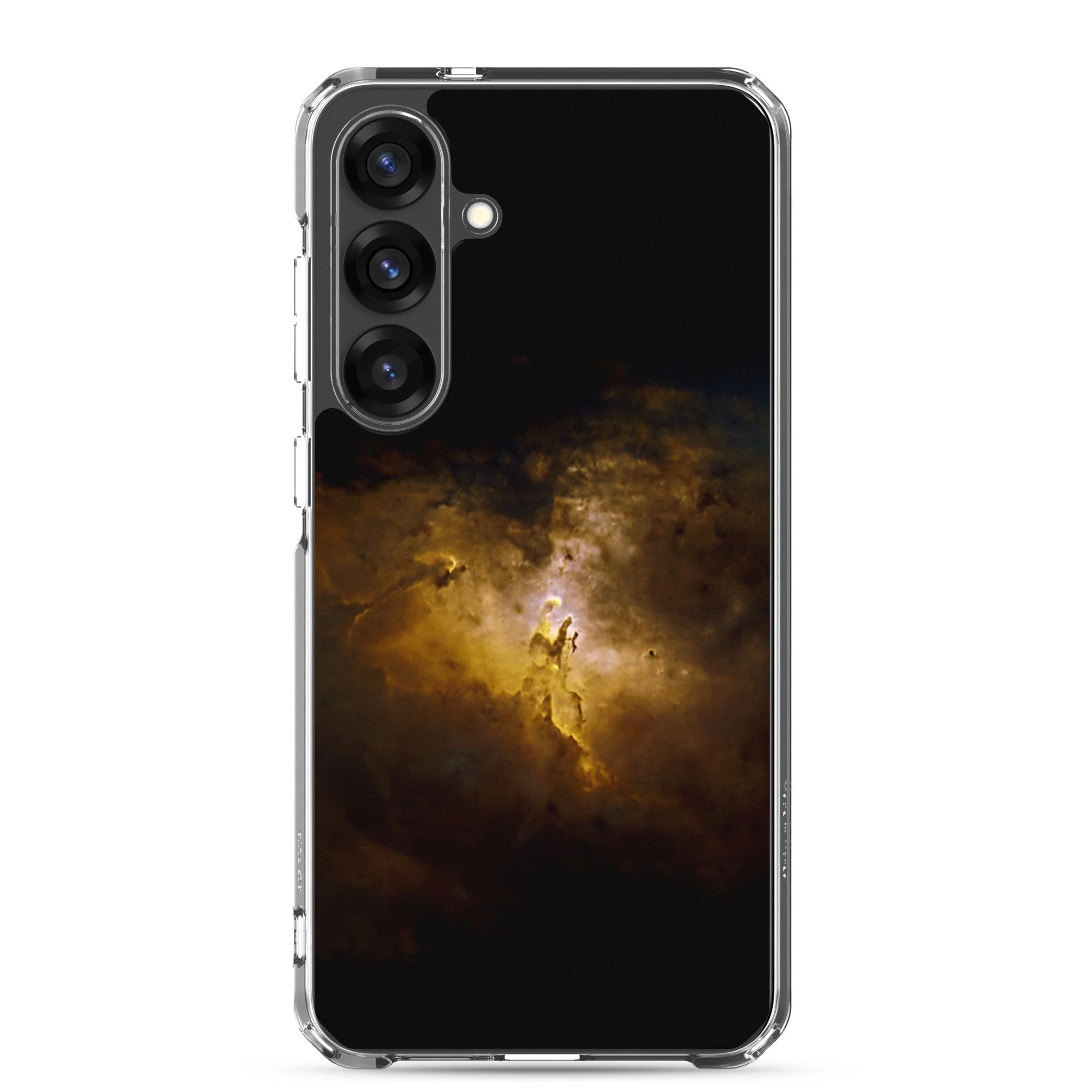 Pillars of Creation Eagle Nebula printed on clear Samsung Galaxy case — High Space Man