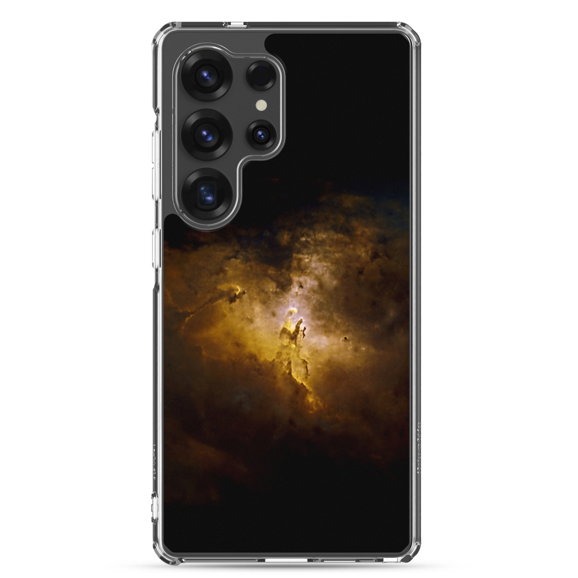 Pillars of Creation Eagle Nebula printed on clear Samsung Galaxy case — High Space Man