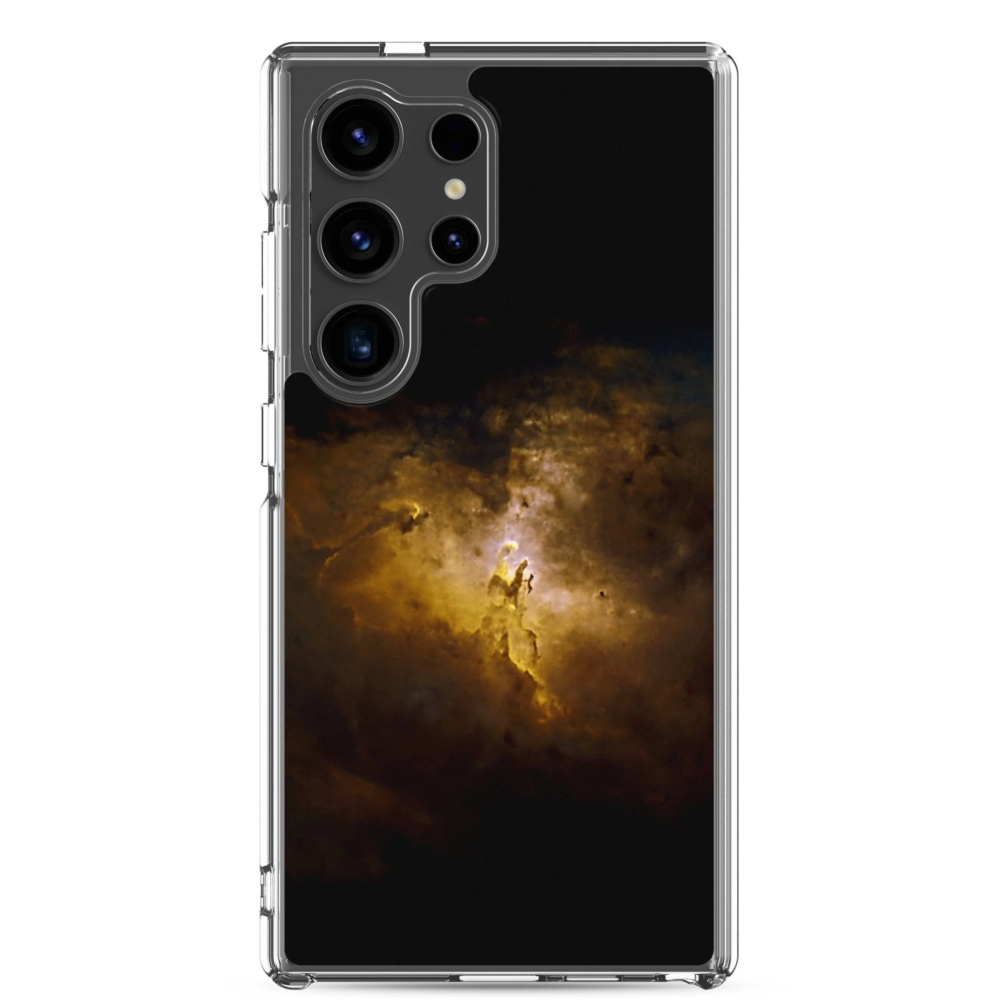 Pillars of Creation Eagle Nebula printed on clear Samsung Galaxy case — High Space Man