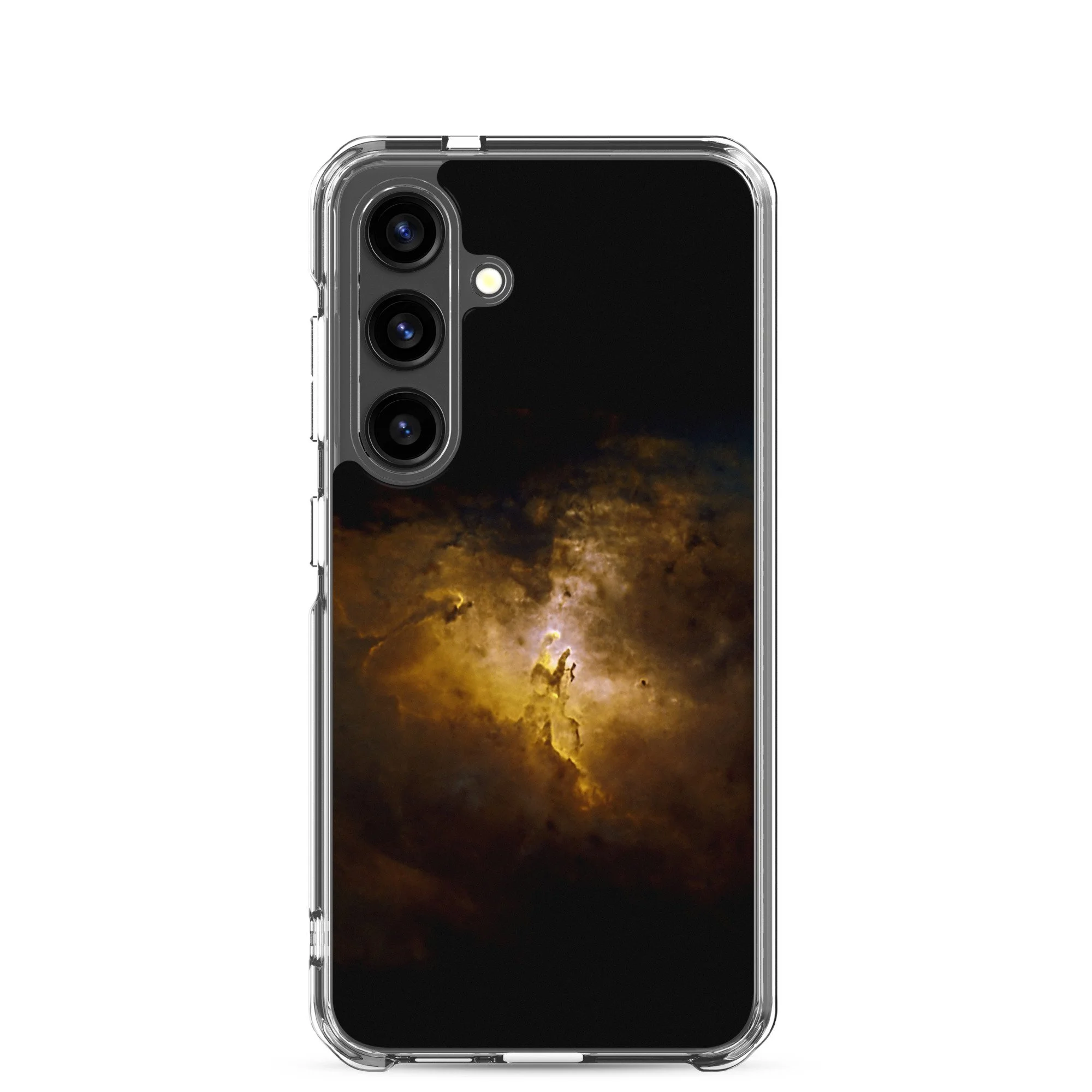 Pillars of Creation Eagle Nebula printed on clear Samsung Galaxy case — High Space Man