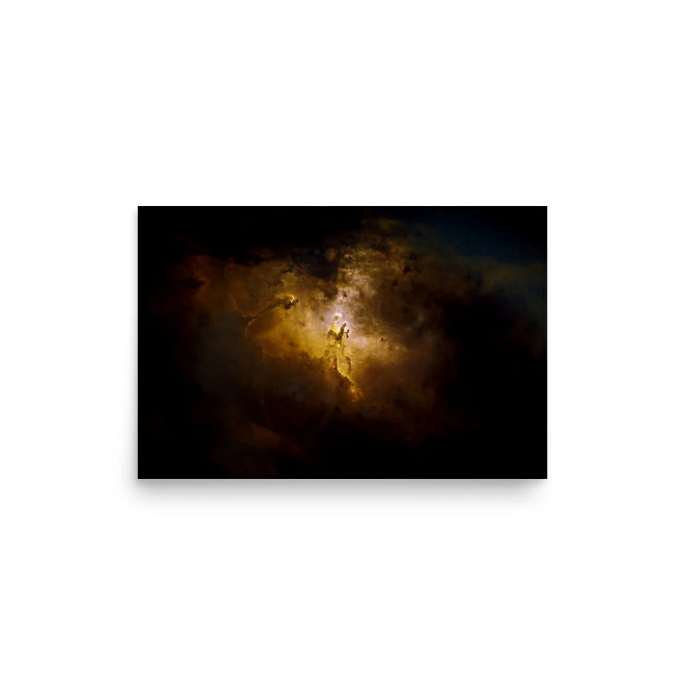 Pillars of Creation Eagle Nebula real astrophotography premium poster