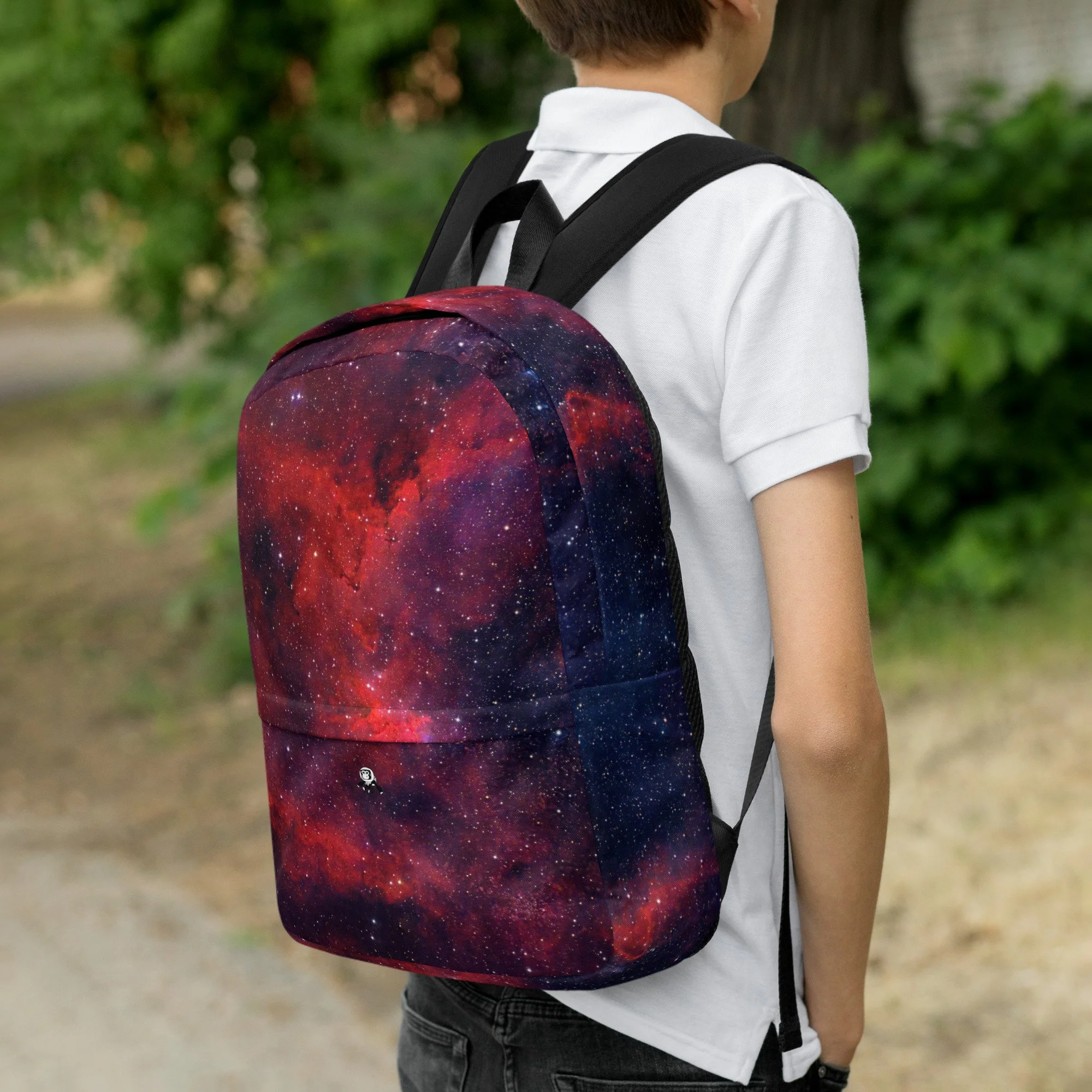 Heart Nebula astrophotography printed on 15L backpack — High Space Man