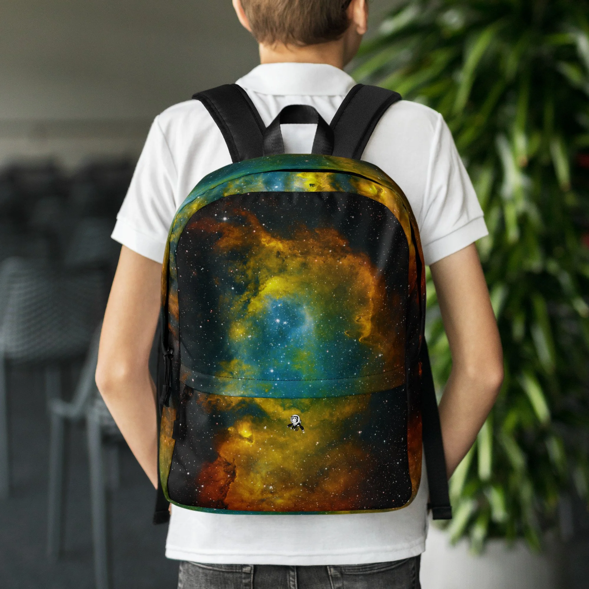 Soul Nebula astrophotography printed on 15L backpack — High Space Man