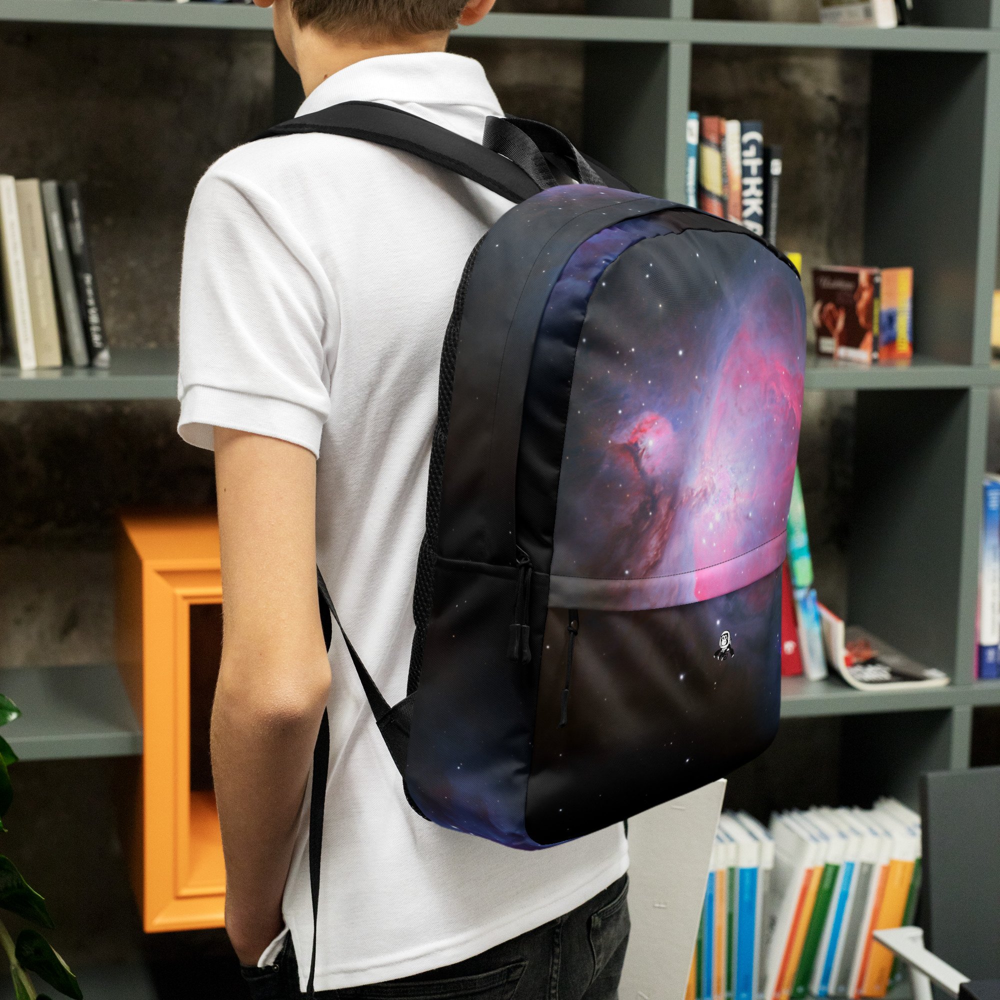 Orion Nebula M42 astrophotography printed on 15L backpack — High Space Man