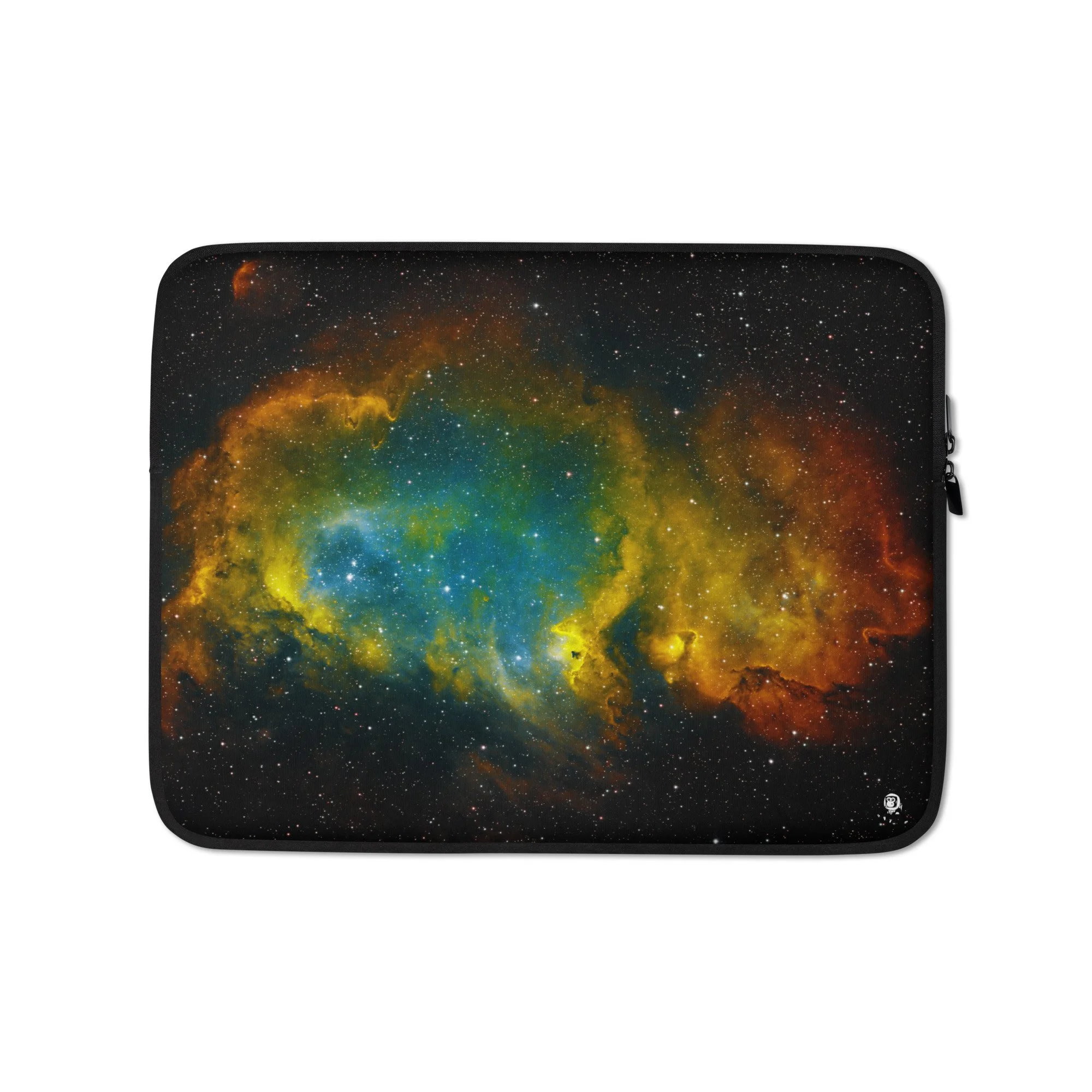 Soul Nebula astrophotography printed on neoprene laptop sleeve — High Space Man