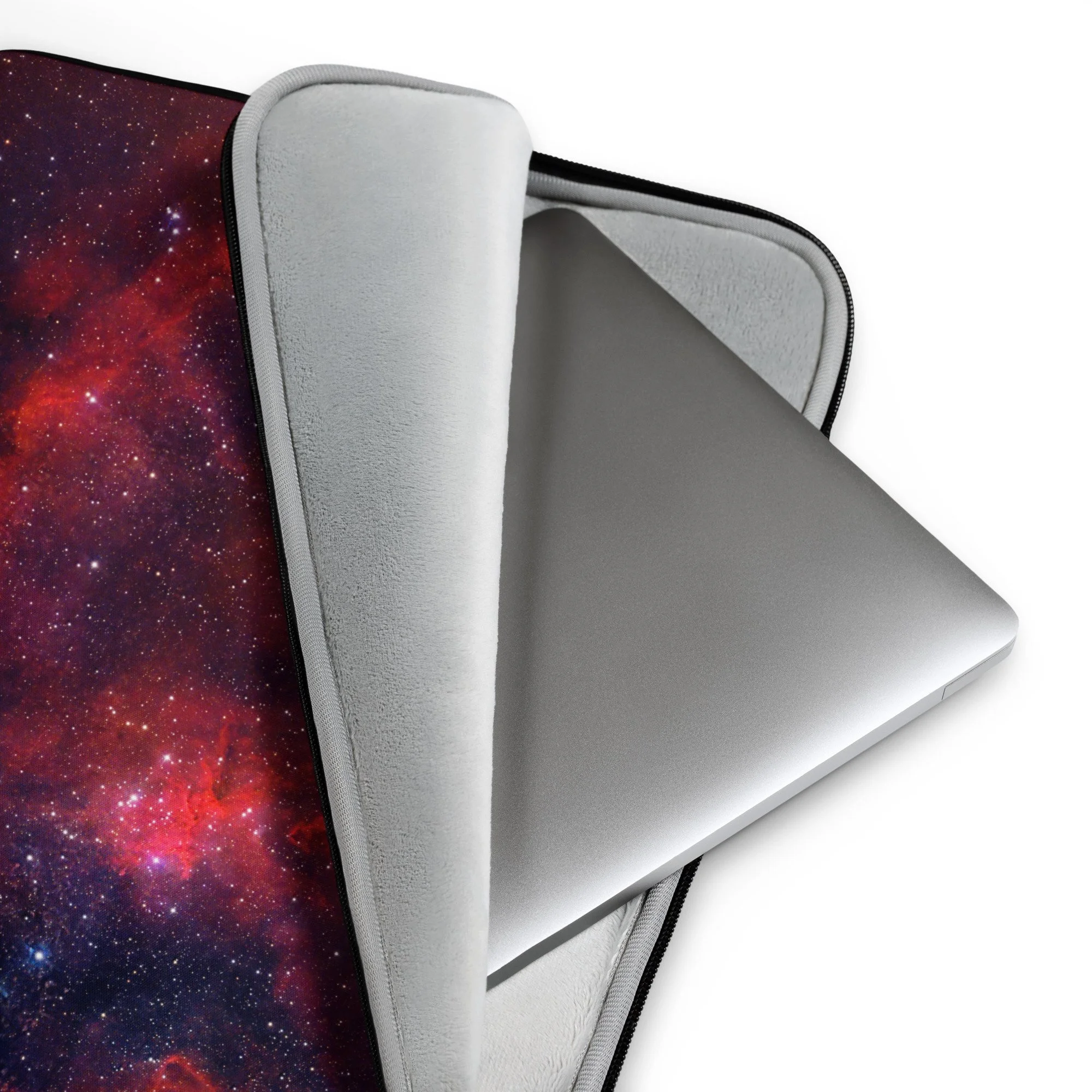 Heart Nebula astrophotography printed on neoprene laptop sleeve — High Space Man