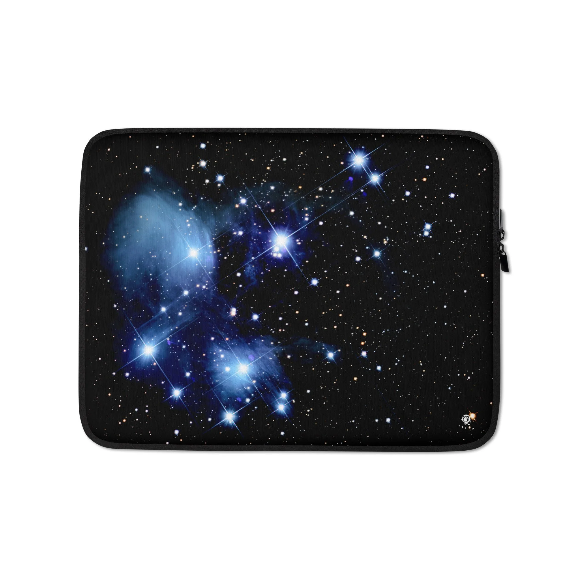 Pleiades star cluster printed on neoprene laptop sleeve — High Space Man