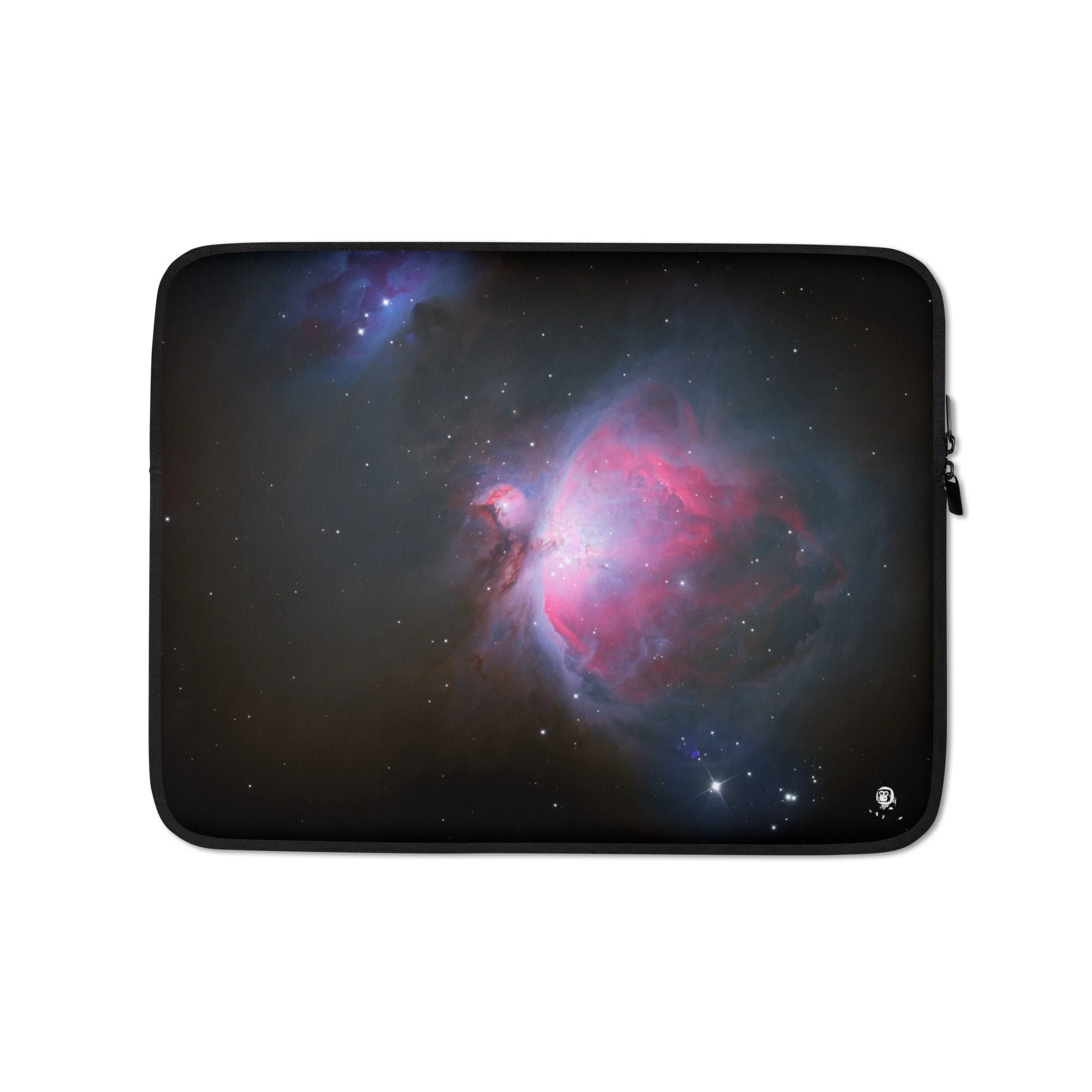 Orion Nebula M42 astrophotography printed on neoprene laptop sleeve — High Space Man
