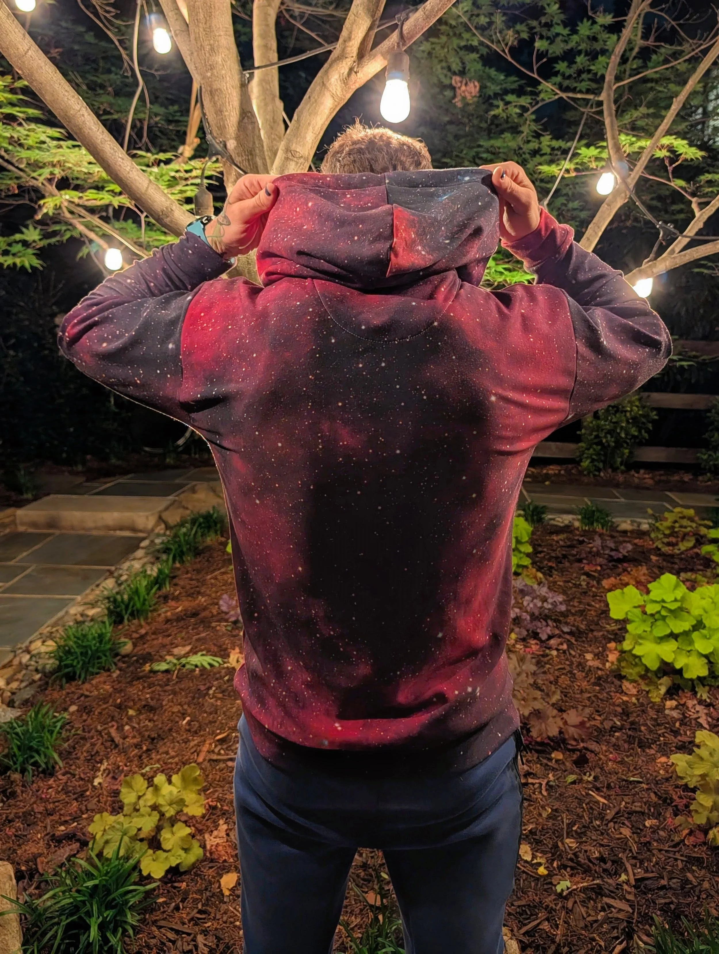 Heart Nebula printed on unisex hoodie — High Space Man