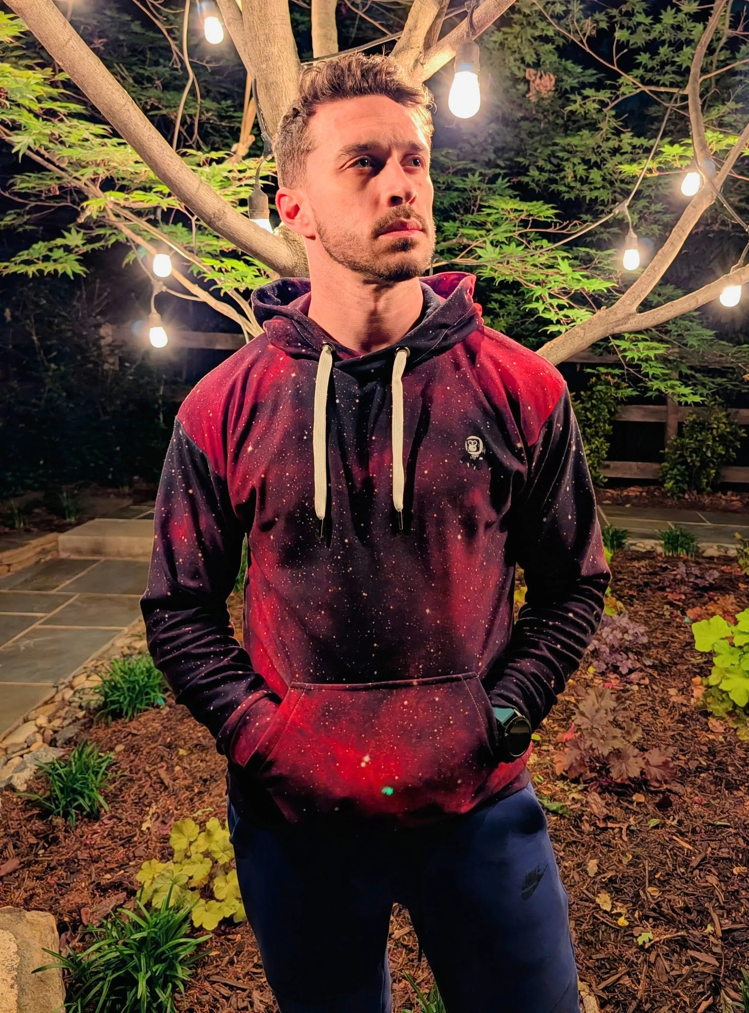 Heart Nebula printed on unisex hoodie — High Space Man