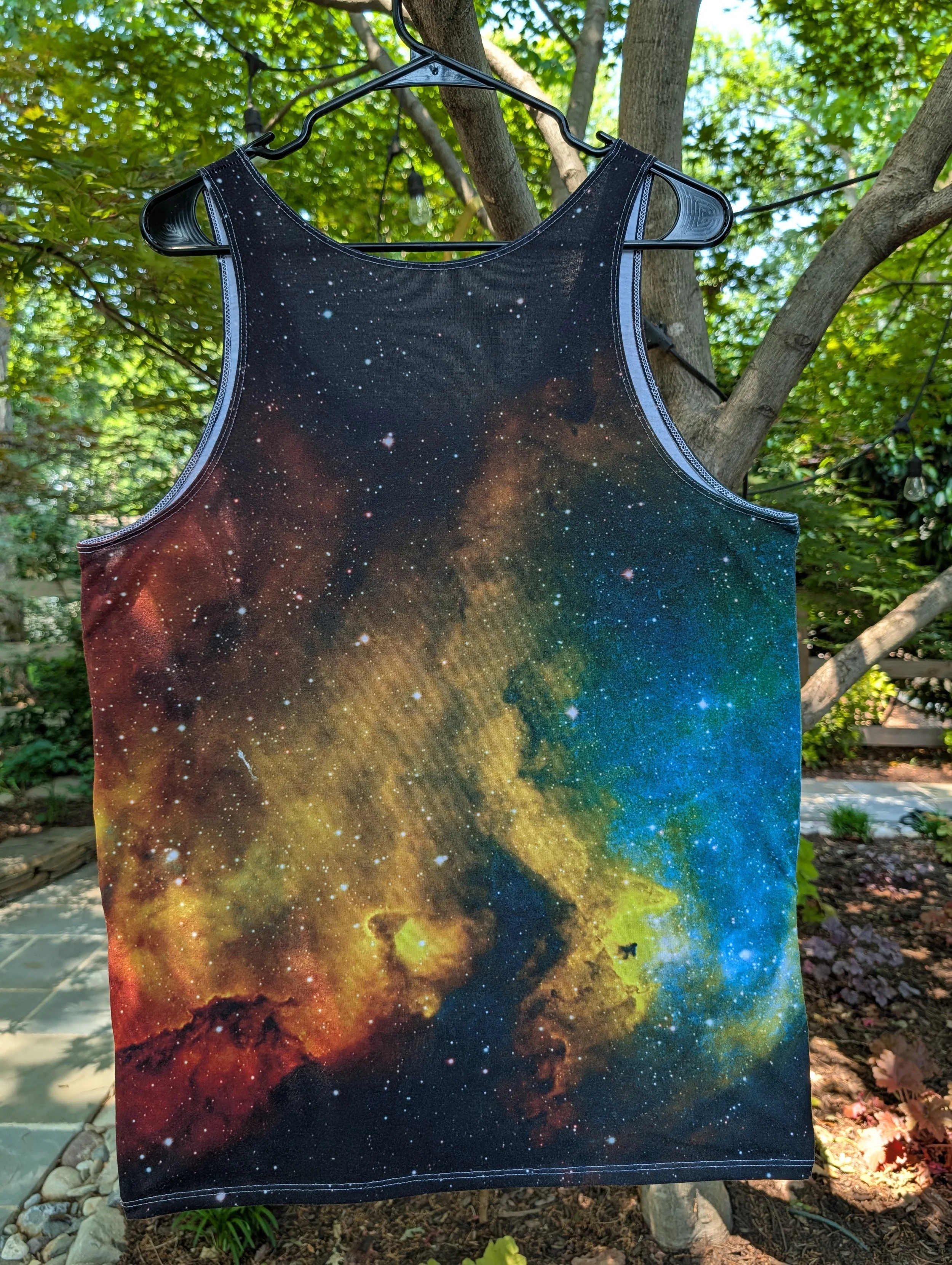 Soul Nebula printed on tank top — High Space Man