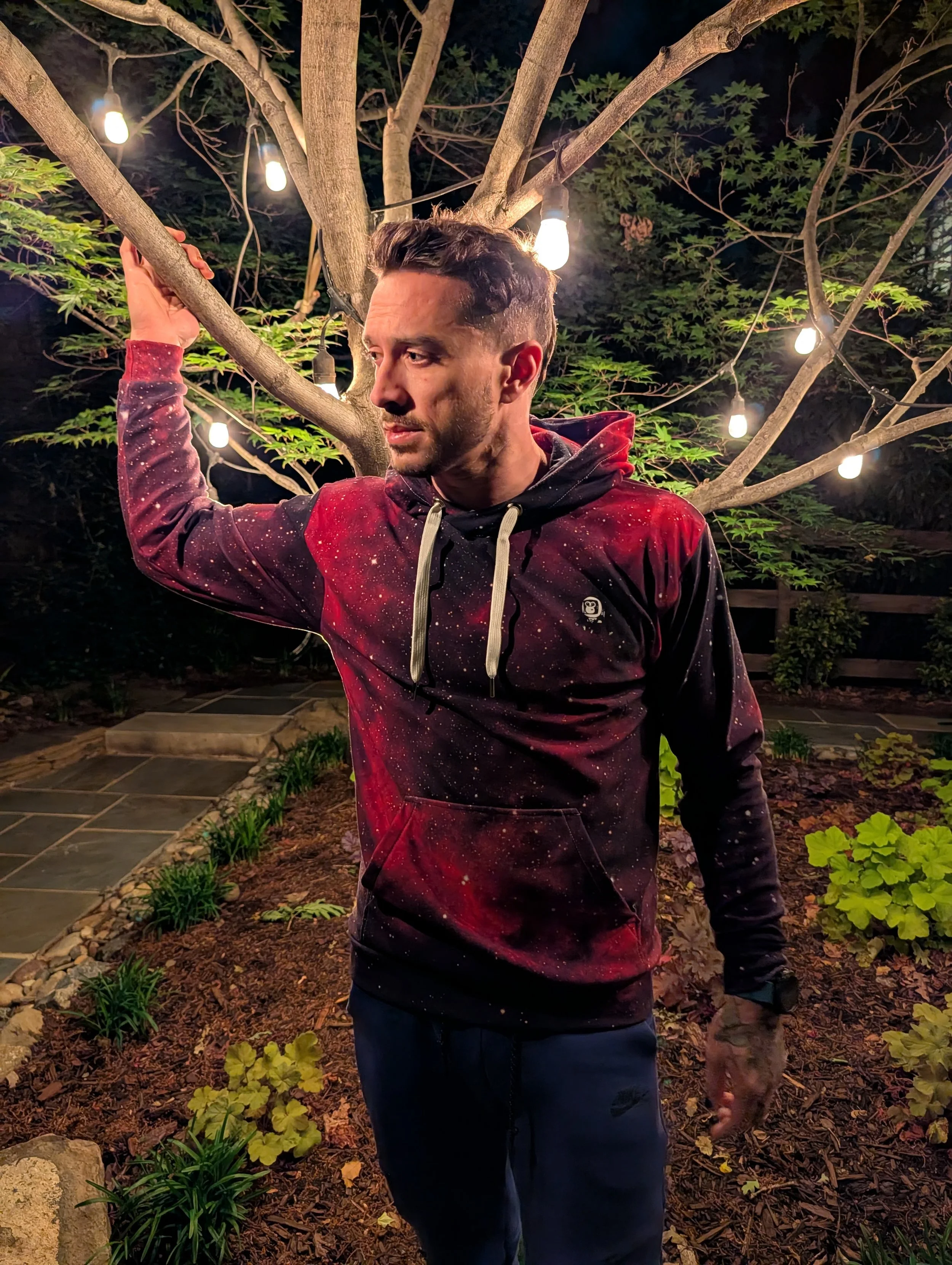 Heart Nebula printed on unisex hoodie — High Space Man