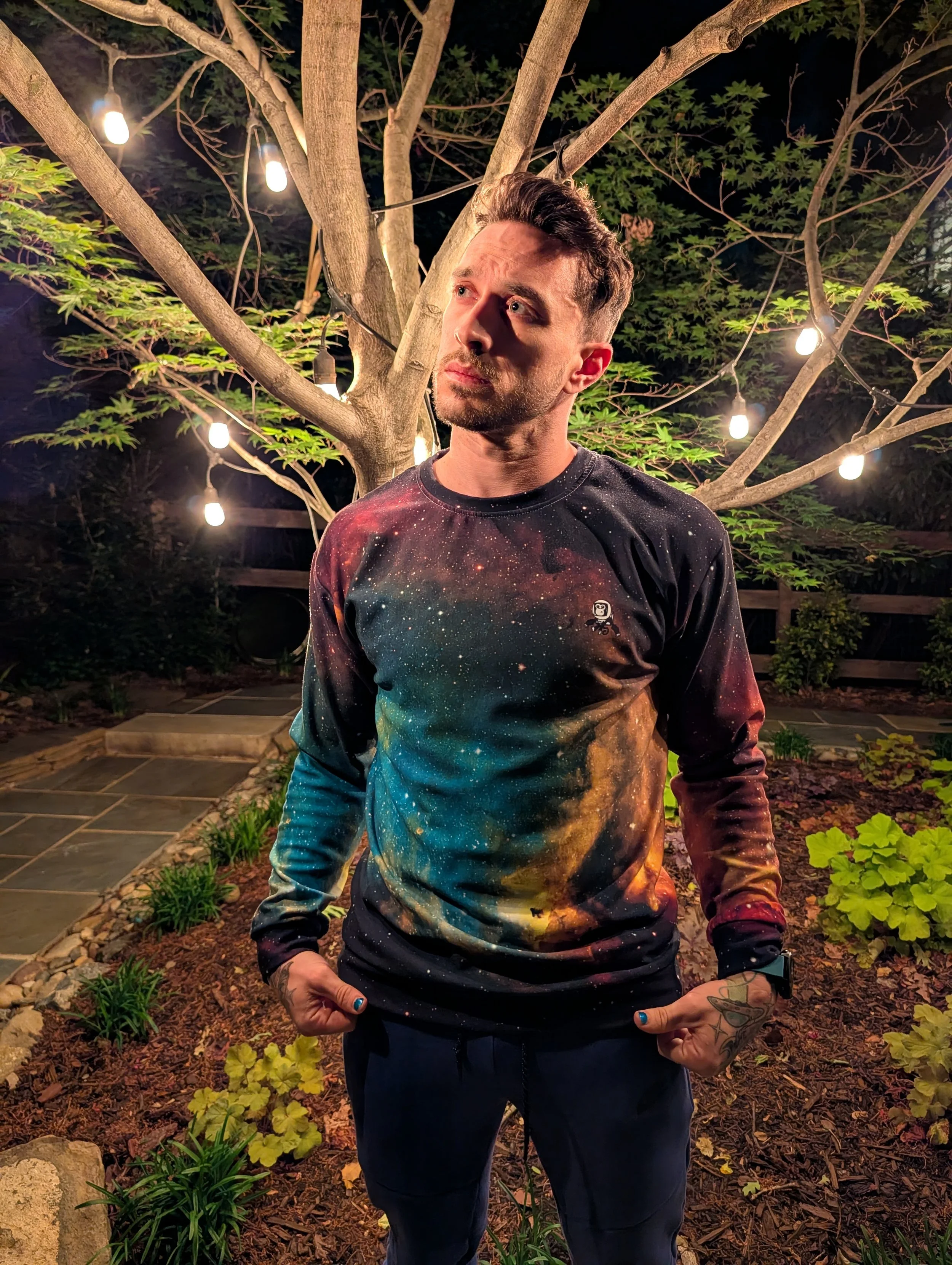 Soul Nebula printed on unisex sweatshirt — High Space Man