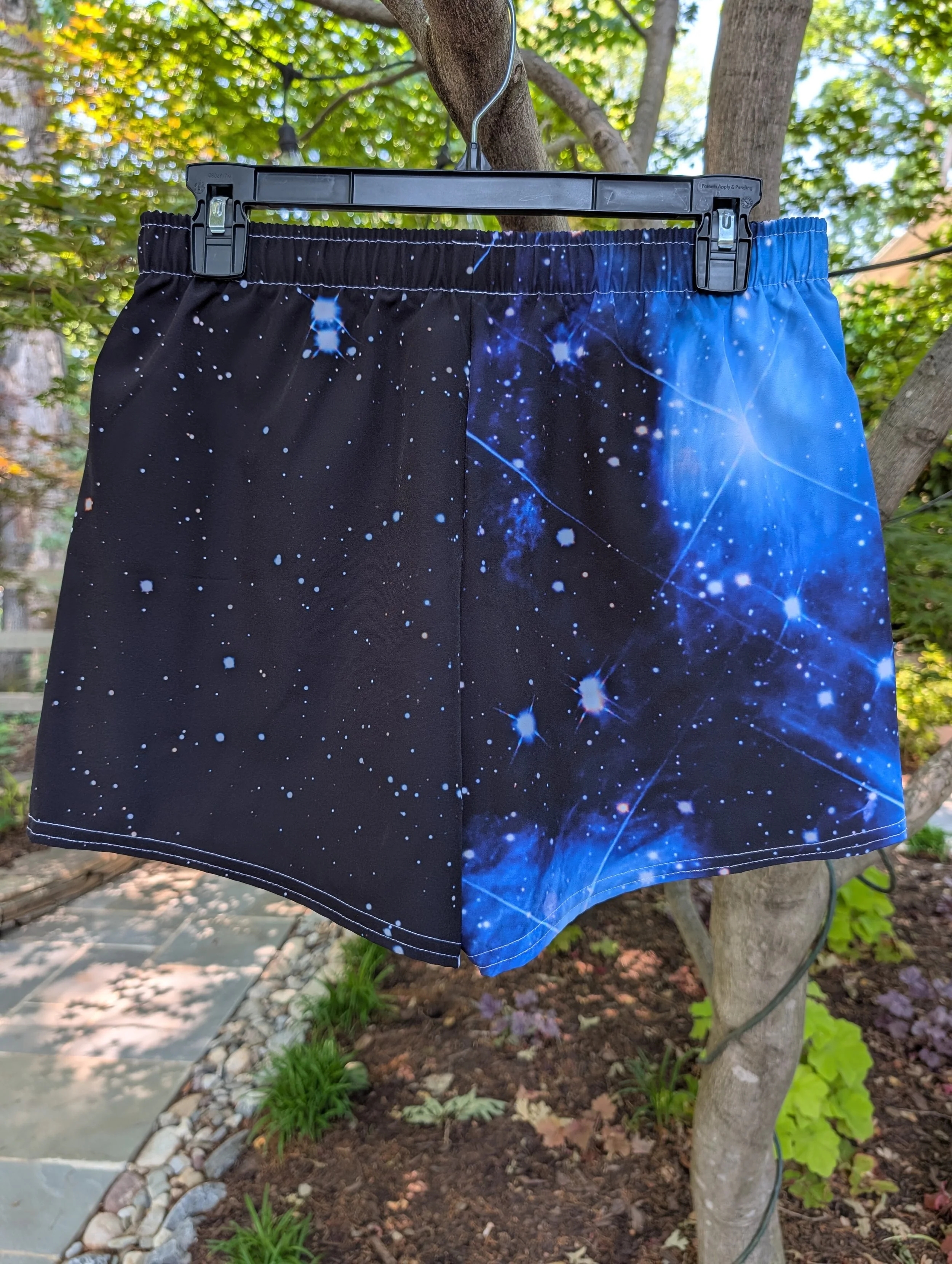 Pleiades star cluster printed on unisex athletic shorts — High Space Man