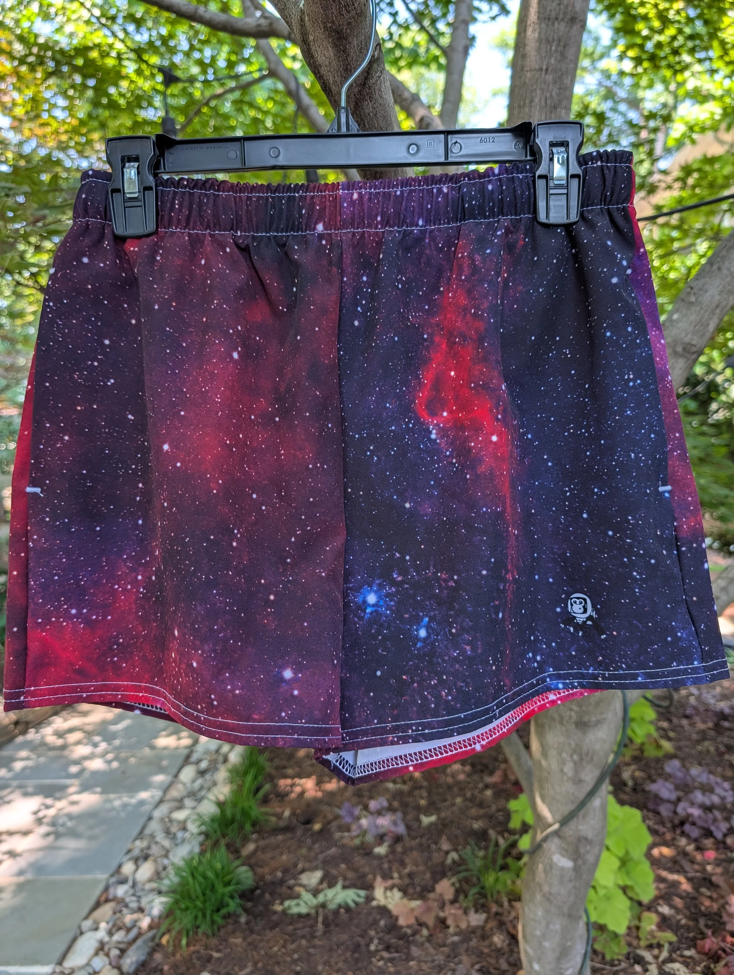 Heart Nebula printed on unisex athletic shorts — High Space Man
