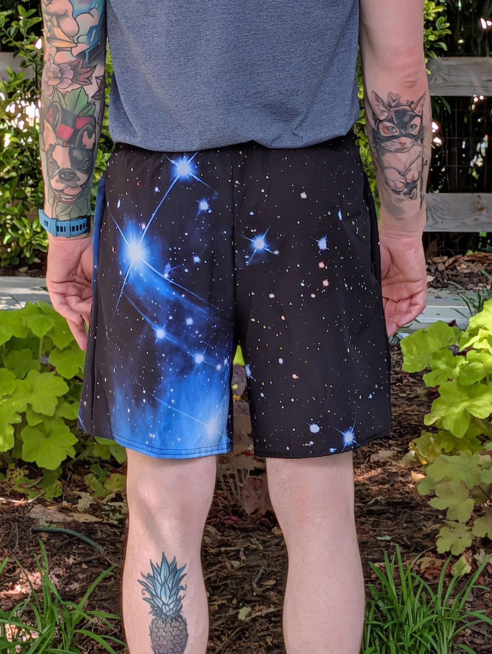 Pleiades Unisex Athletic Shorts 6" Inseam