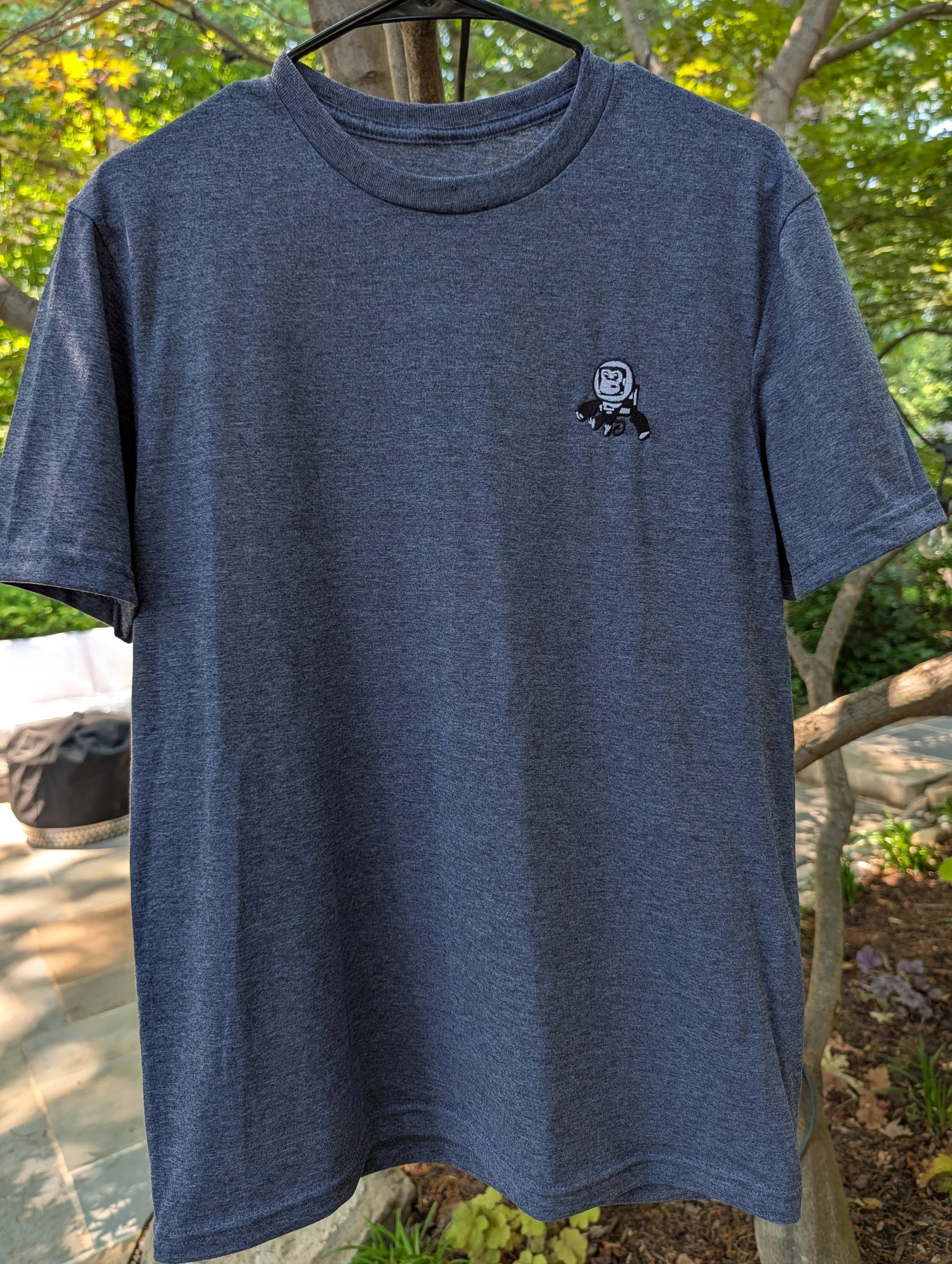 High Space Man embroidered astronaut logo unisex t-shirt