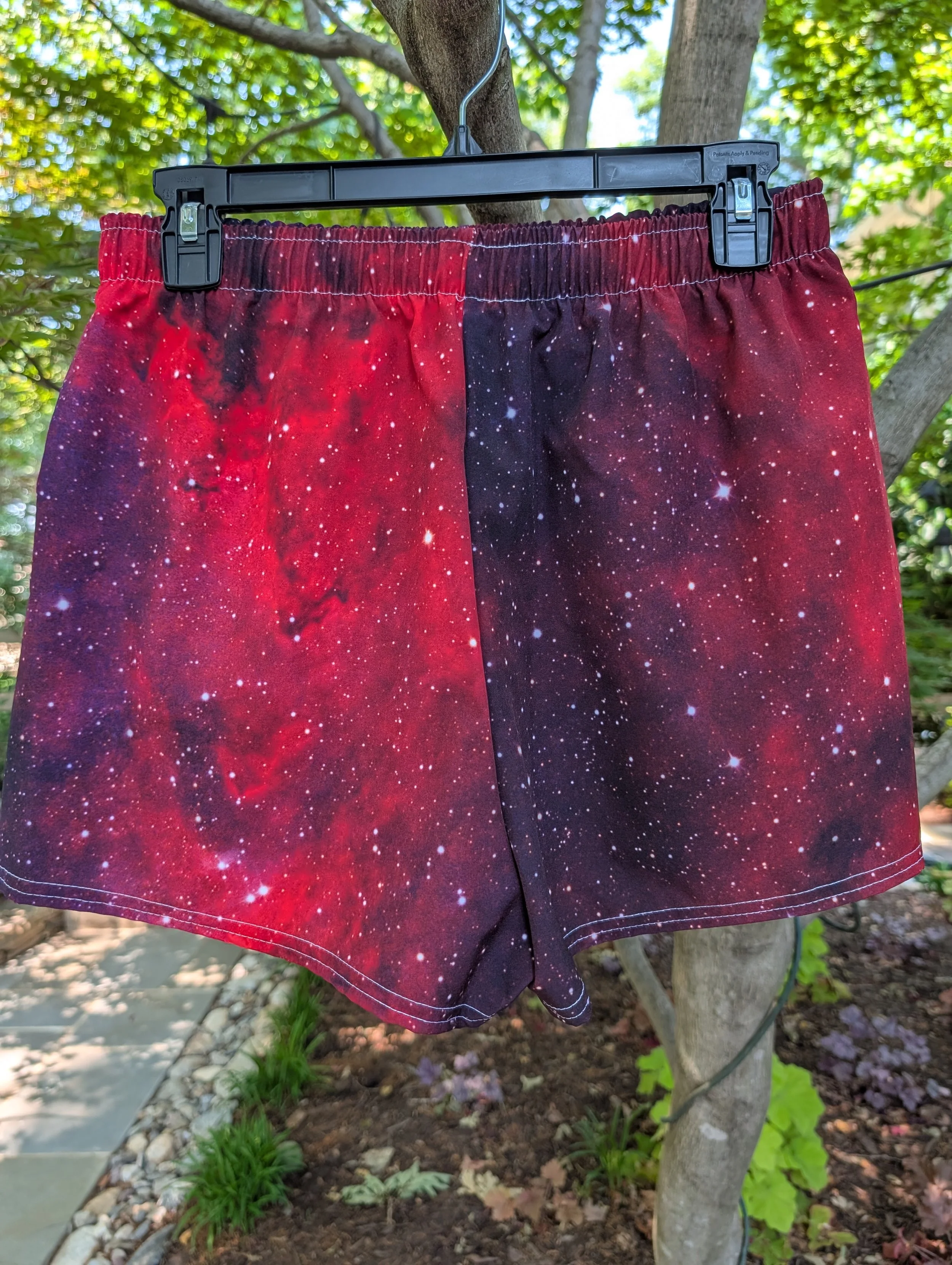 Heart Nebula printed on unisex athletic shorts — High Space Man