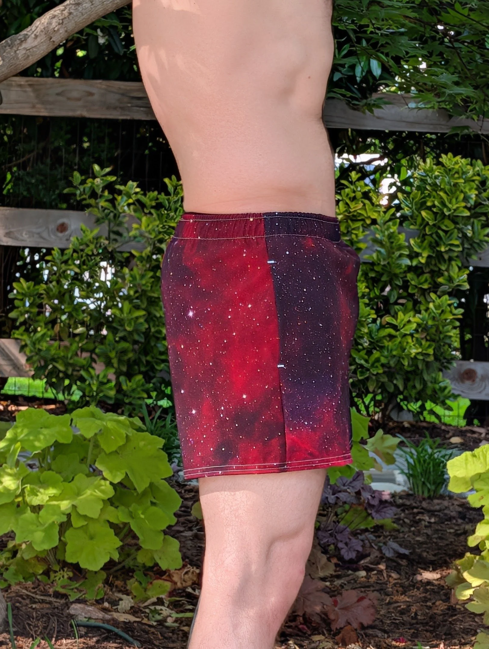 Heart Nebula printed on unisex athletic shorts — High Space Man