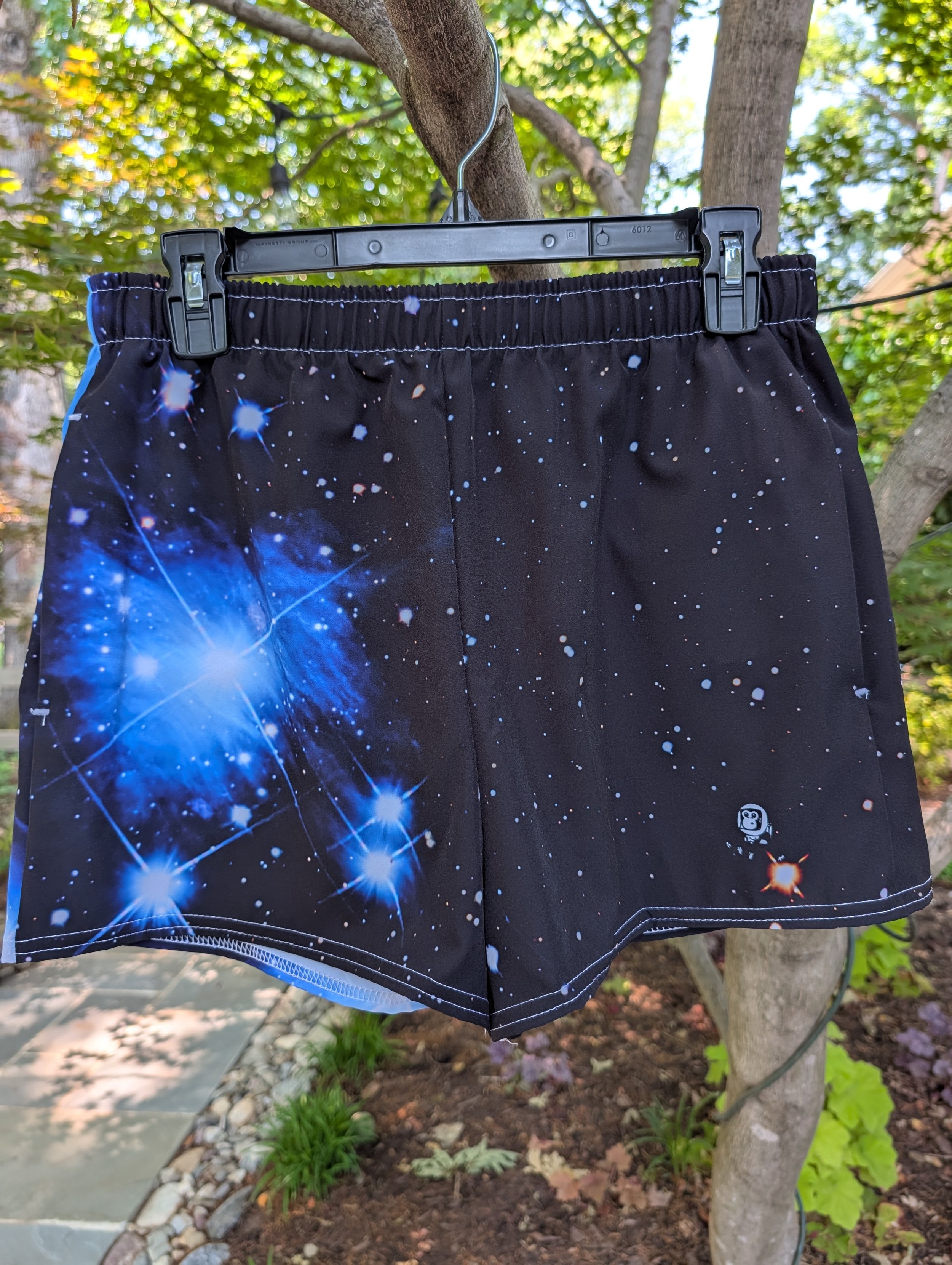 Pleiades star cluster printed on unisex athletic shorts — High Space Man