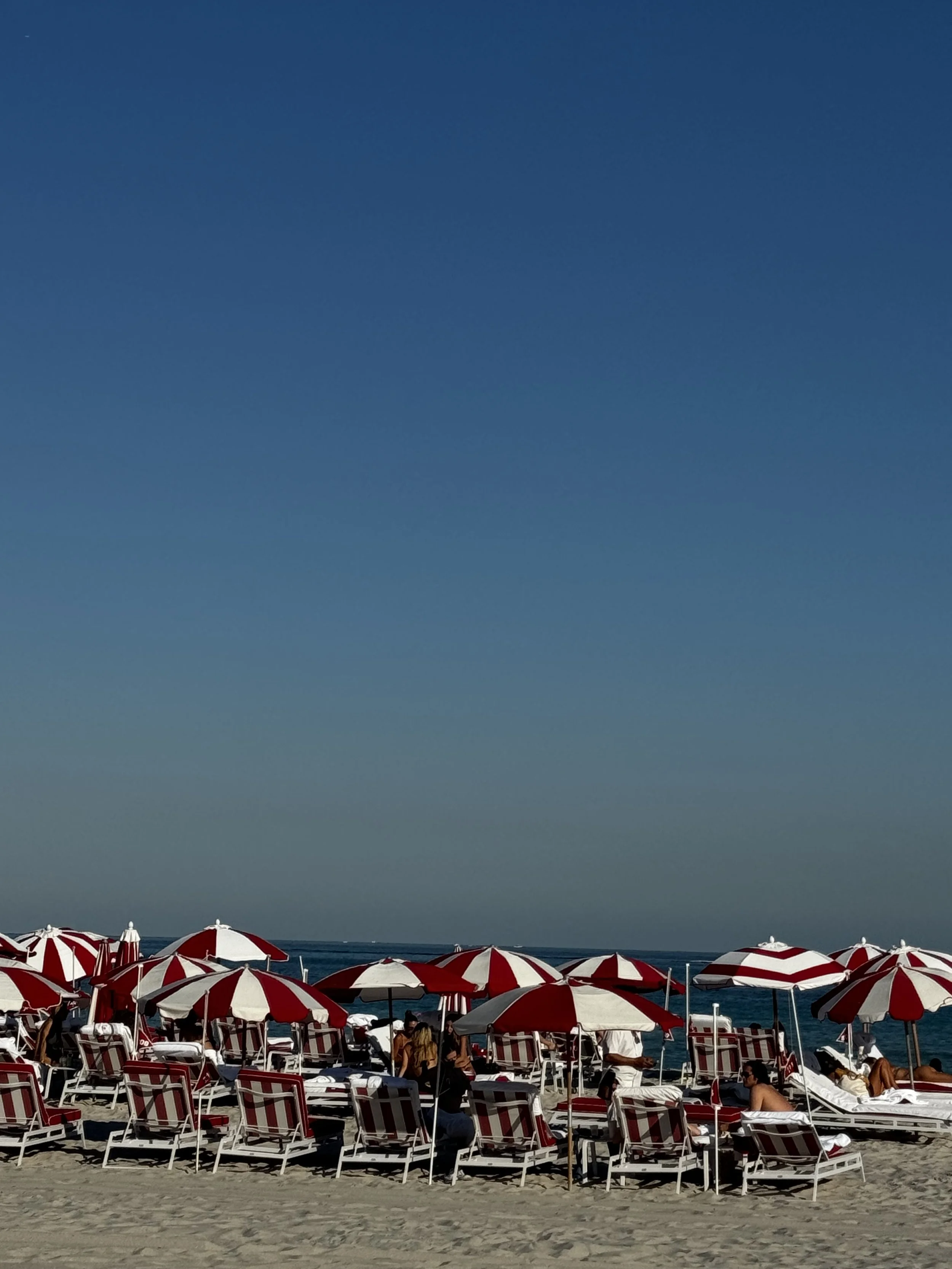 Red & White Umbrellas, Miami FL