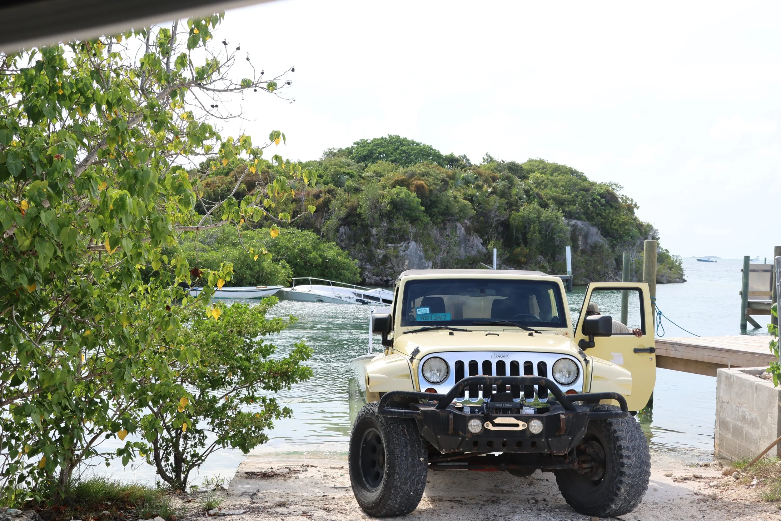 Jeep in Hope Town, Bahamas