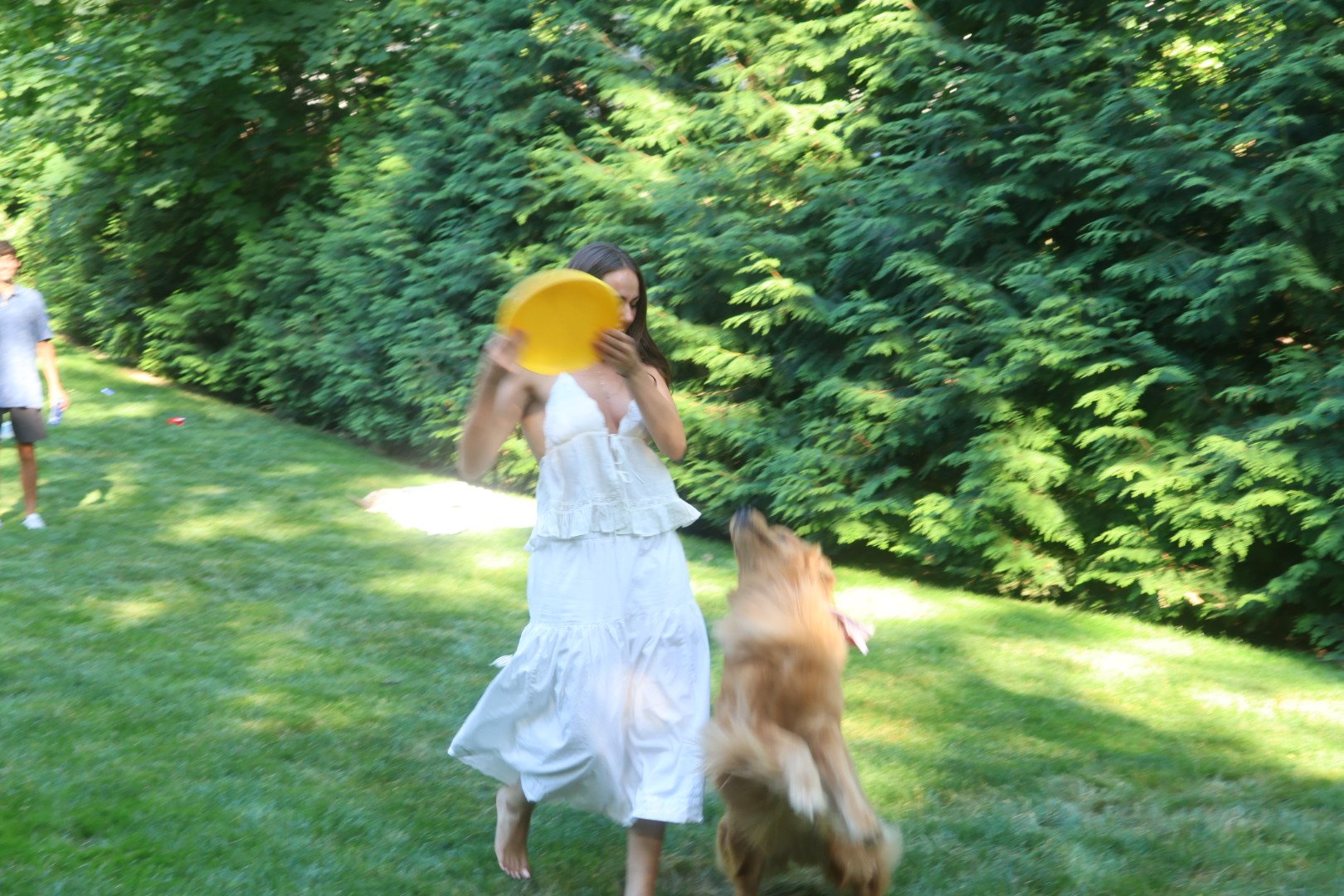 A dog and girl, Long Island NY