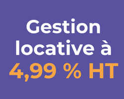 Promotion pour la gestion locative à 4,99 % hors taxes