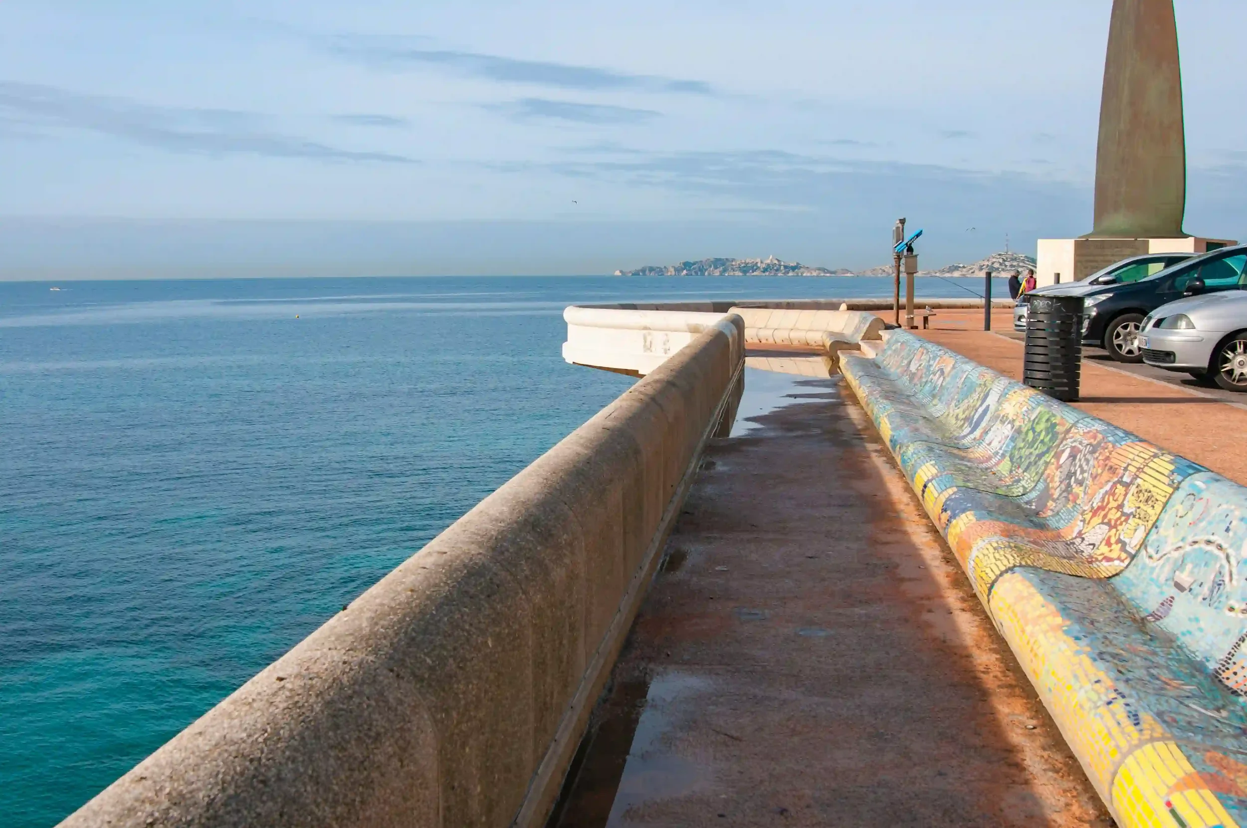 Corniche Kennedy à Marseille, itinéraire vélo électrique en bord de mer